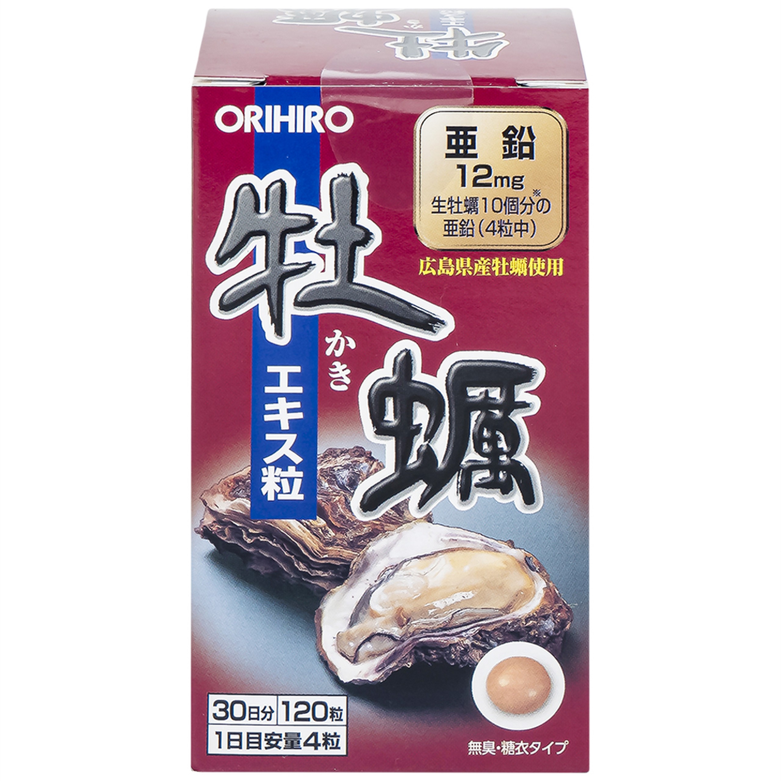 Viên nén Orihiro New Oyster Extract tăng cường sinh lý cho nam giới (120 viên)