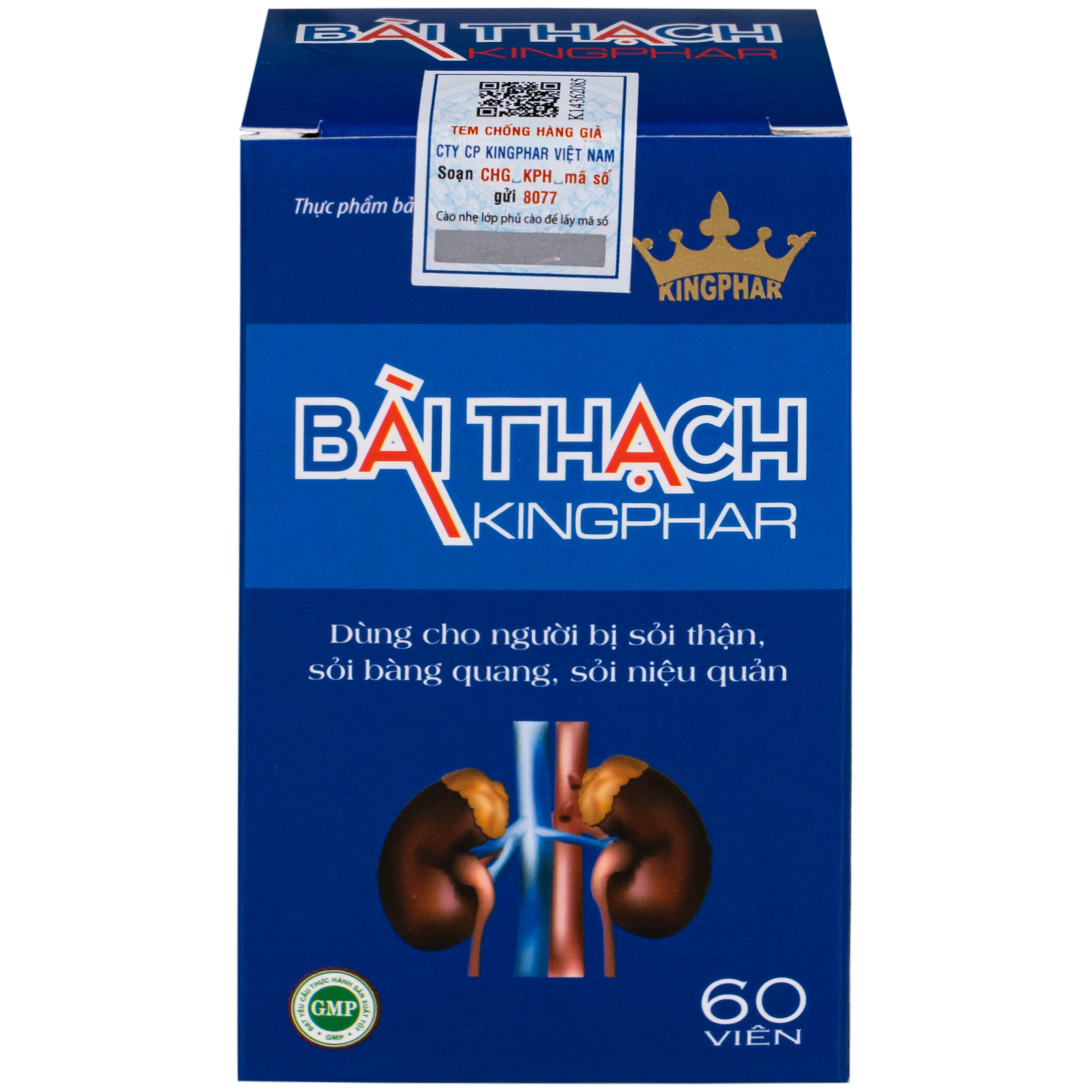 Viên uống Bài Thạch Kingphar lợi tiểu, hỗ trợ giảm nguy cơ viêm đường tiết niệu (60 viên)