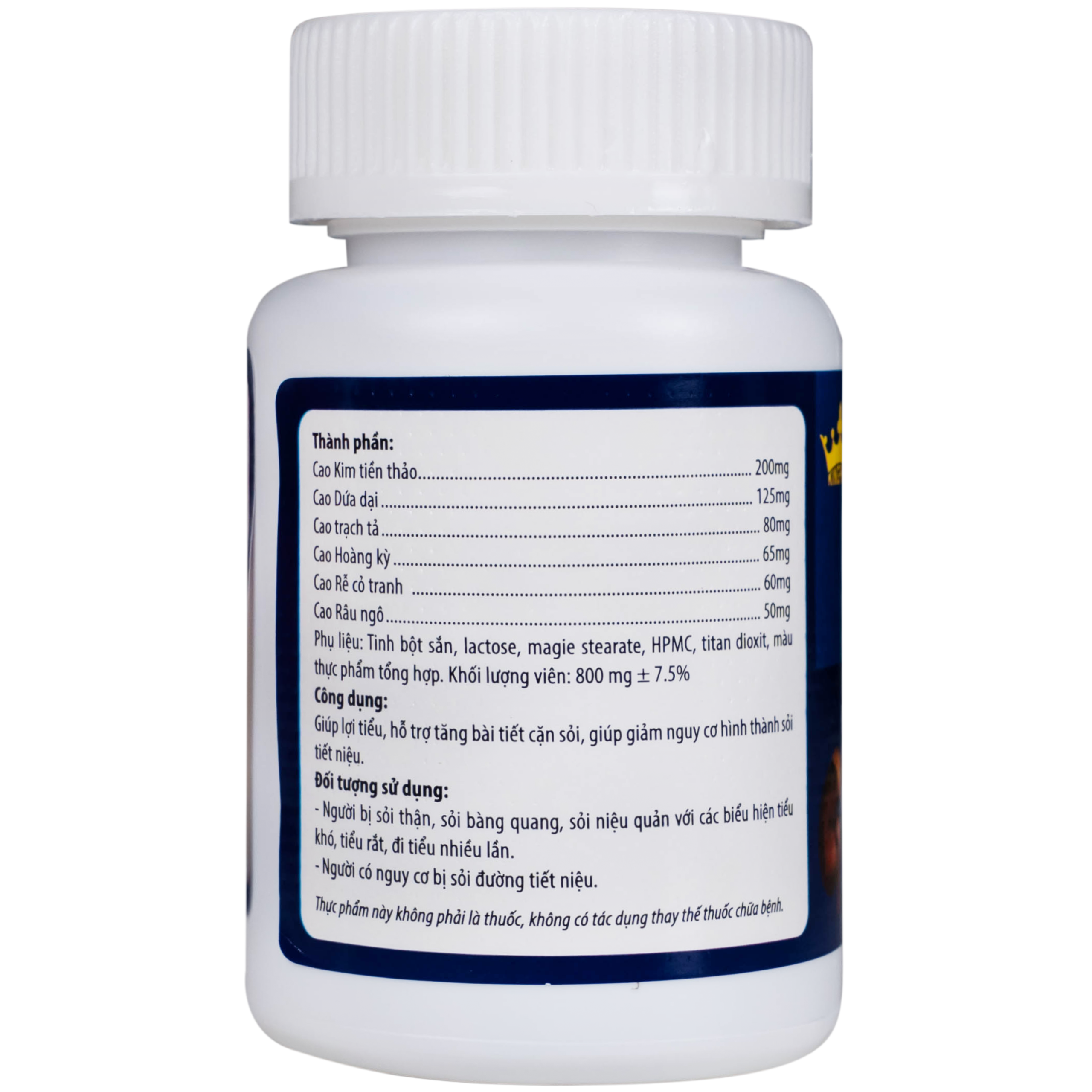 Viên uống Bài Thạch Kingphar lợi tiểu, hỗ trợ giảm nguy cơ viêm đường tiết niệu (60 viên)