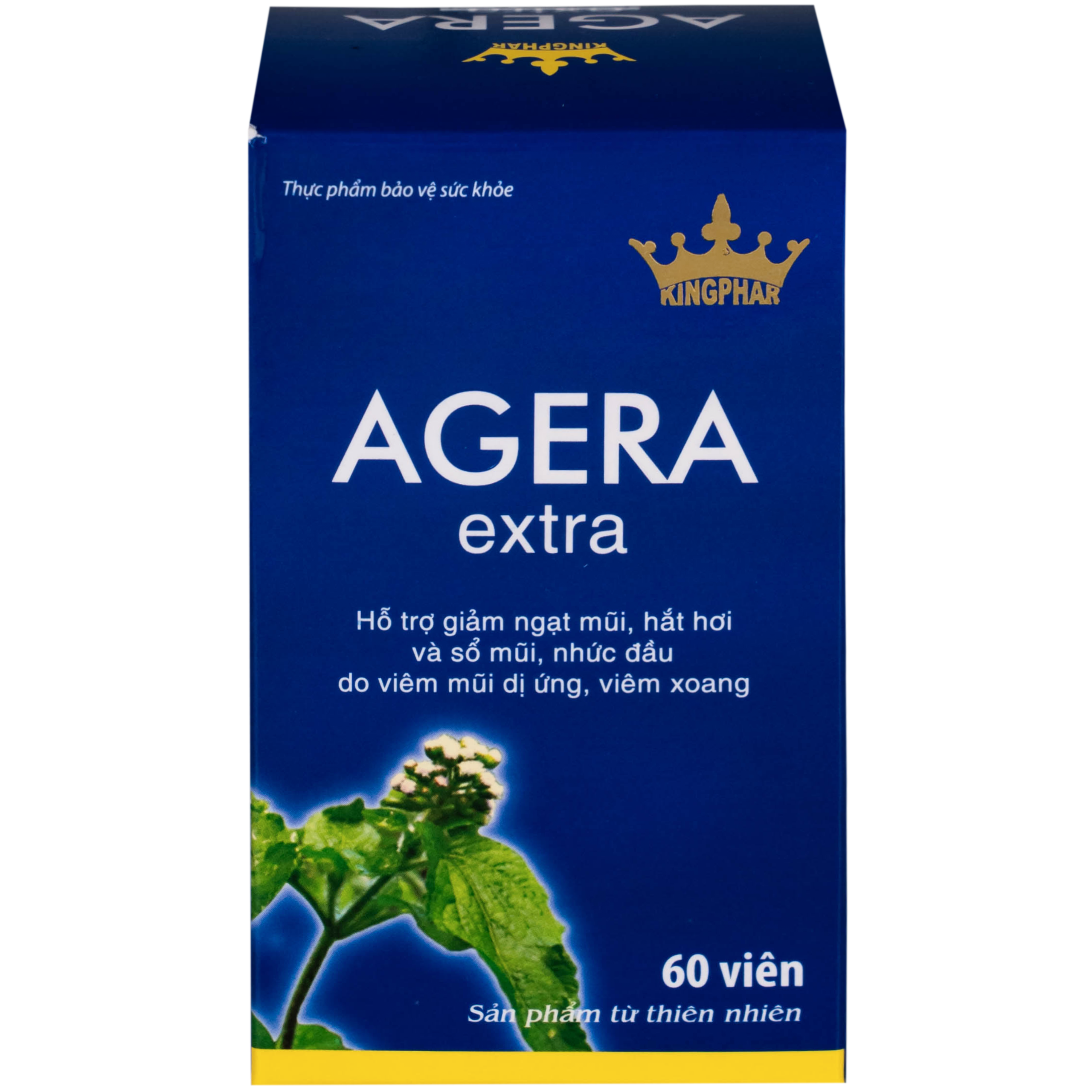 Viên uống Agera Extra Kingphar hỗ trợ giảm ngạt mũi, hắt hơi (60 viên)