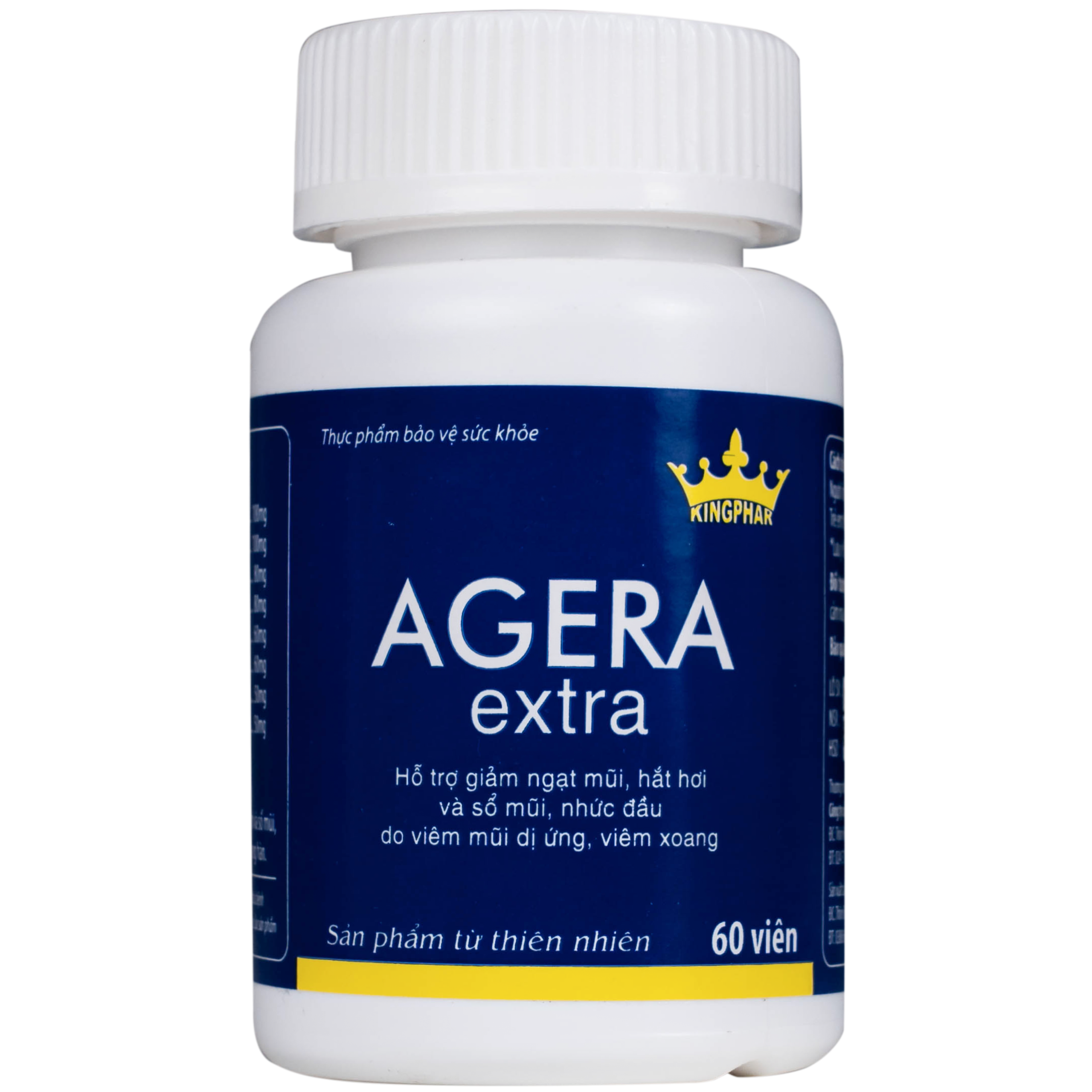 Viên uống Agera Extra Kingphar hỗ trợ giảm ngạt mũi, hắt hơi (60 viên)