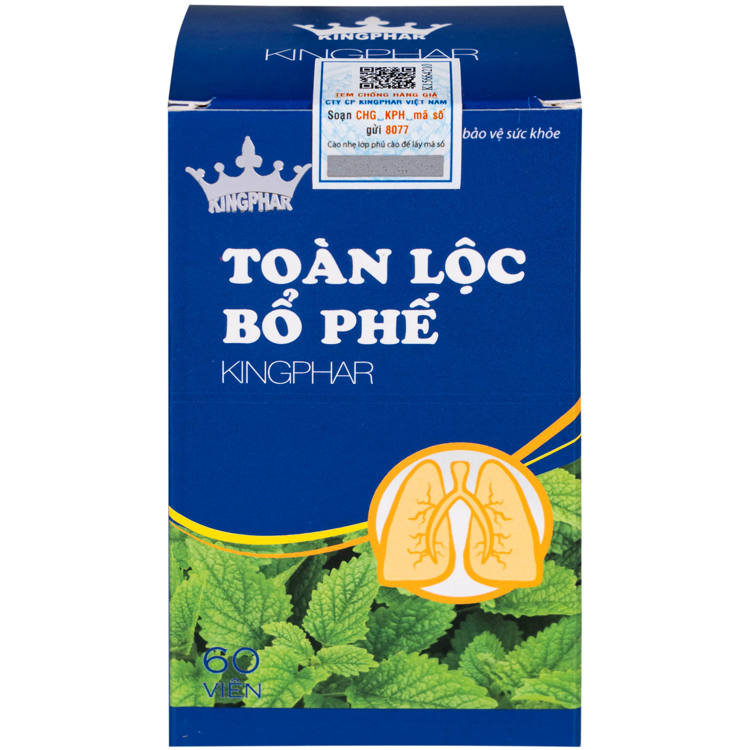 Viên uống Toàn Lộc Bổ Phế Kingphar giúp thanh nhiệt, nhuận phế (60 viên)