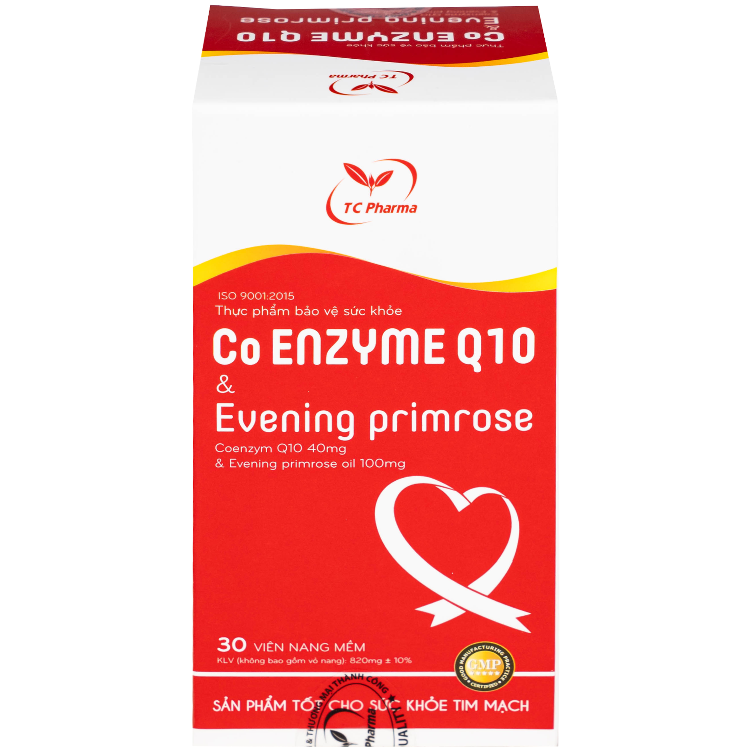 Viên uống Co Enzyme Q10 & Evening primrose Thành Công hỗ trợ chức năng tim mạch (30 viên)