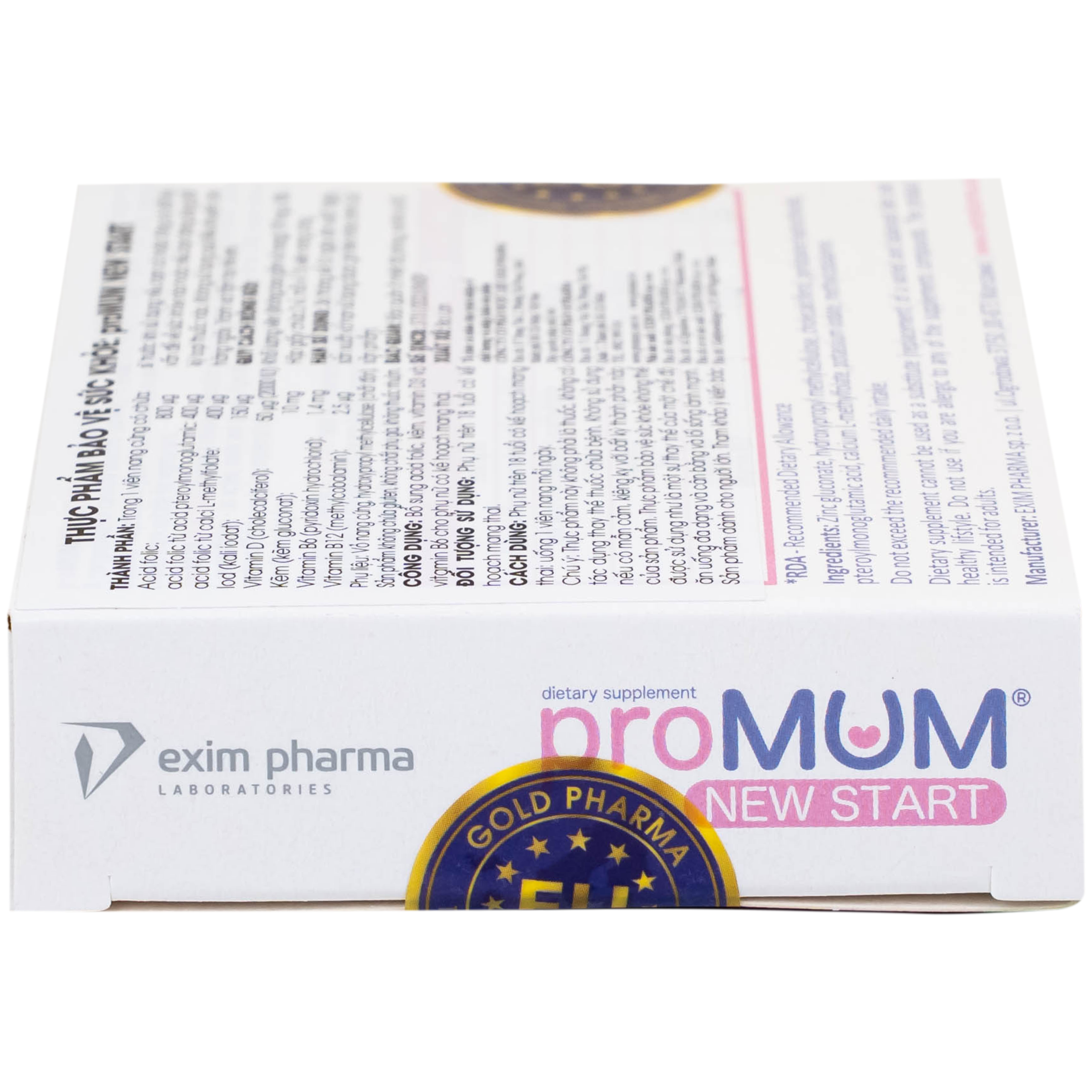 Viên uống proMUM New Start bổ sung vitamin và khoáng chất cho phụ nữ có kế hoạch mang thai (2 vỉ x 15 viên)