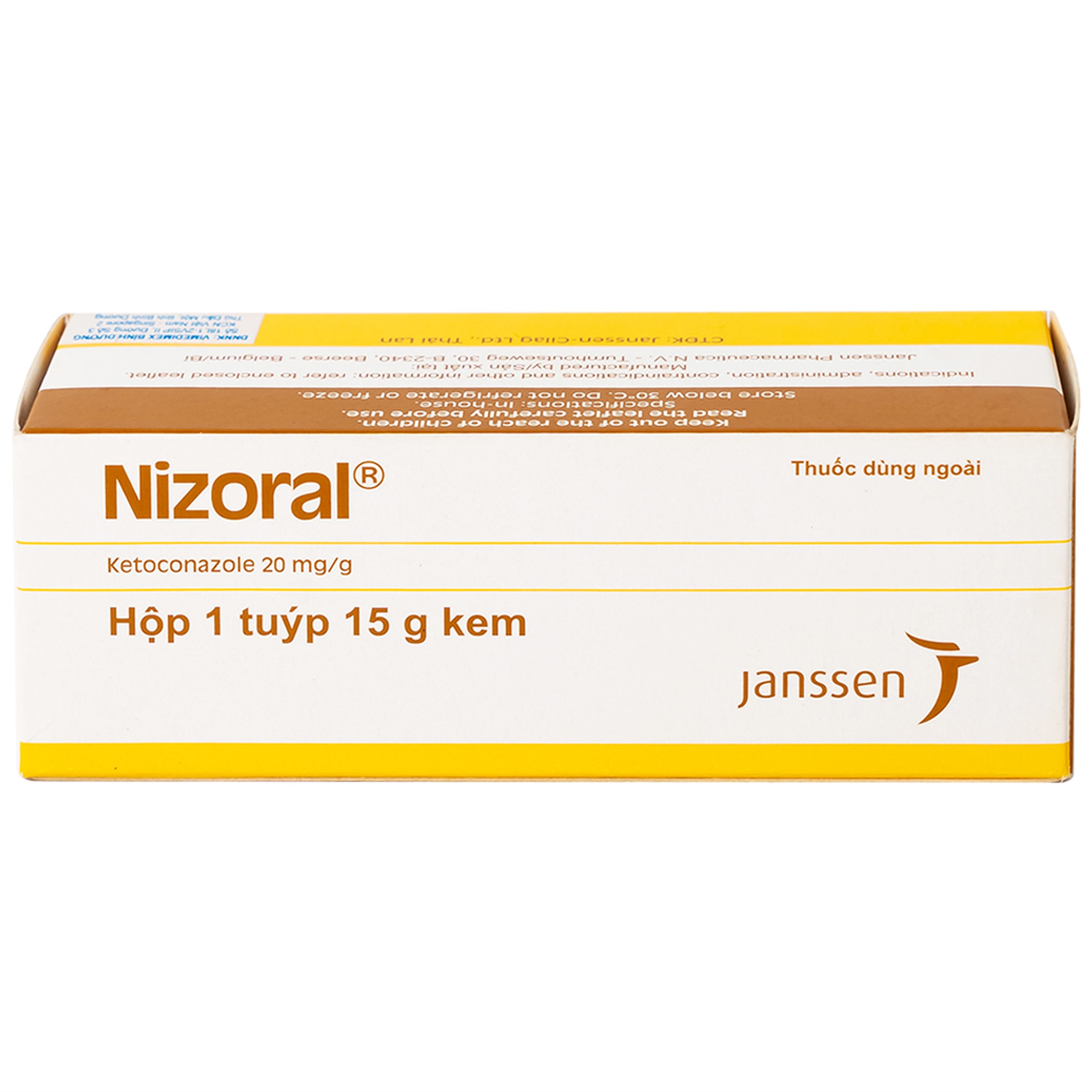 Kem Nizoral Jassen 20mg/g điều trị nhiễm nấm ngoài da (15g) 