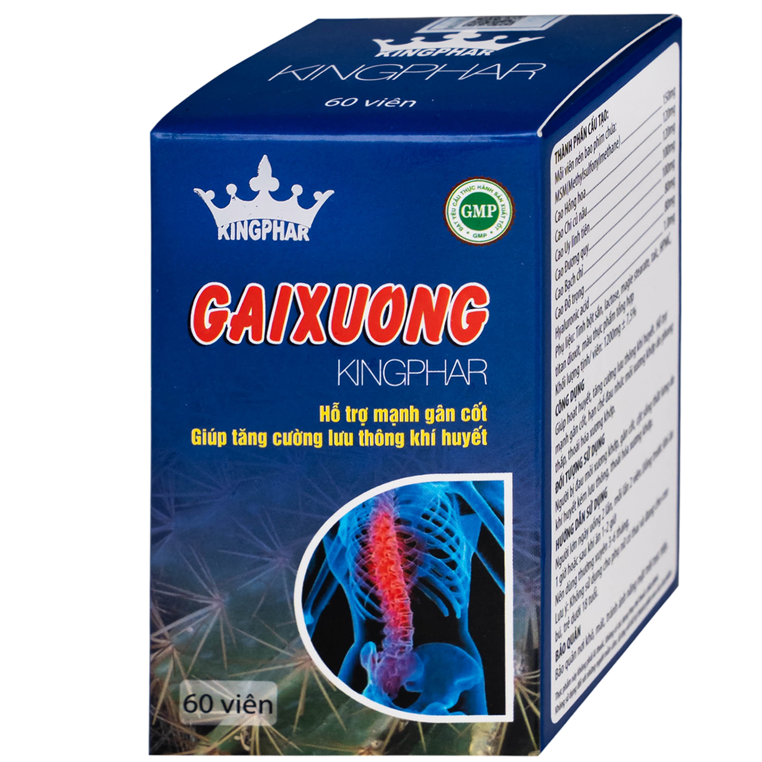 Viên uống Gai Xương Kingphar hoạt huyết, tăng cường lưu thông khí huyết (60 viên)