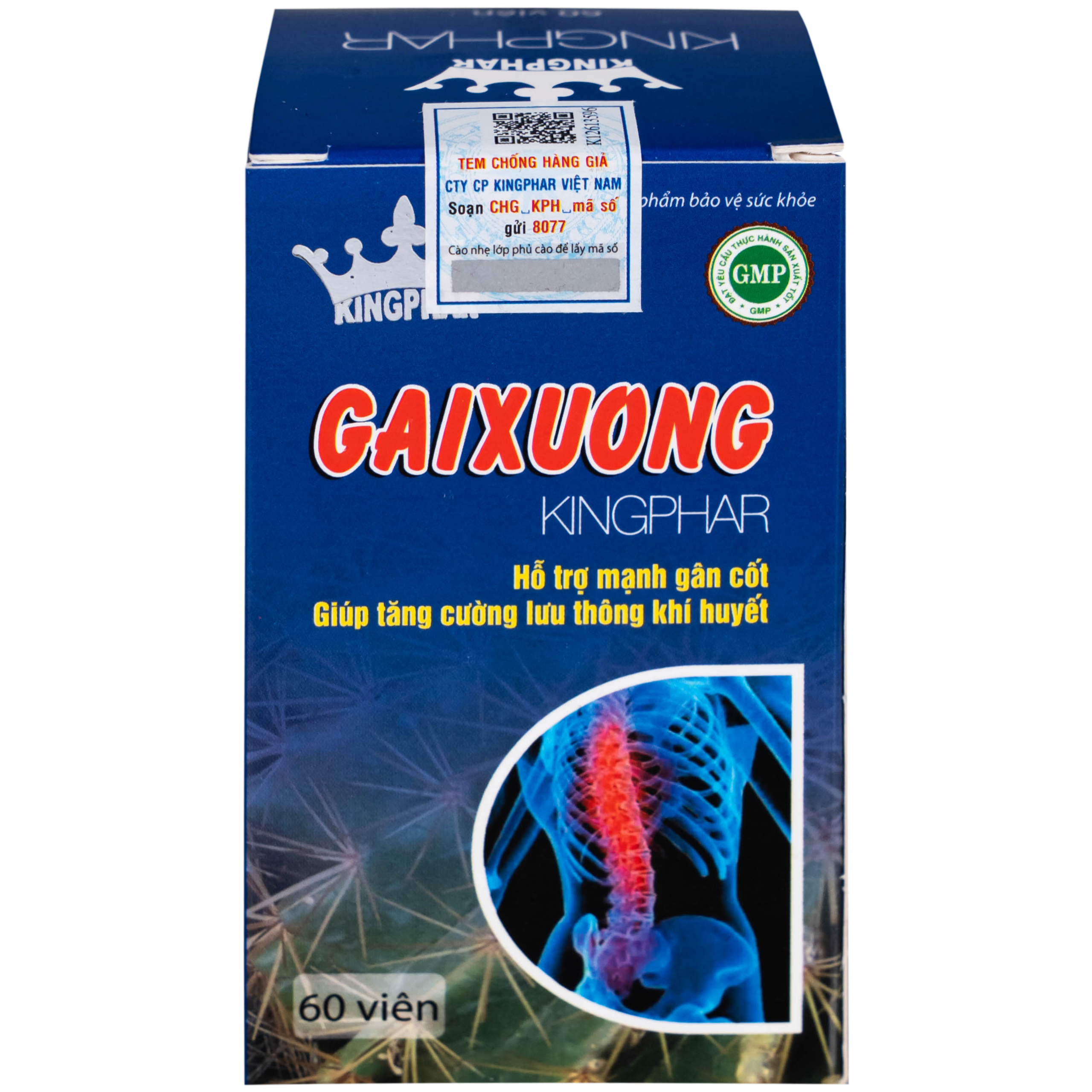 Viên uống Gai Xương Kingphar hoạt huyết, tăng cường lưu thông khí huyết (60 viên)