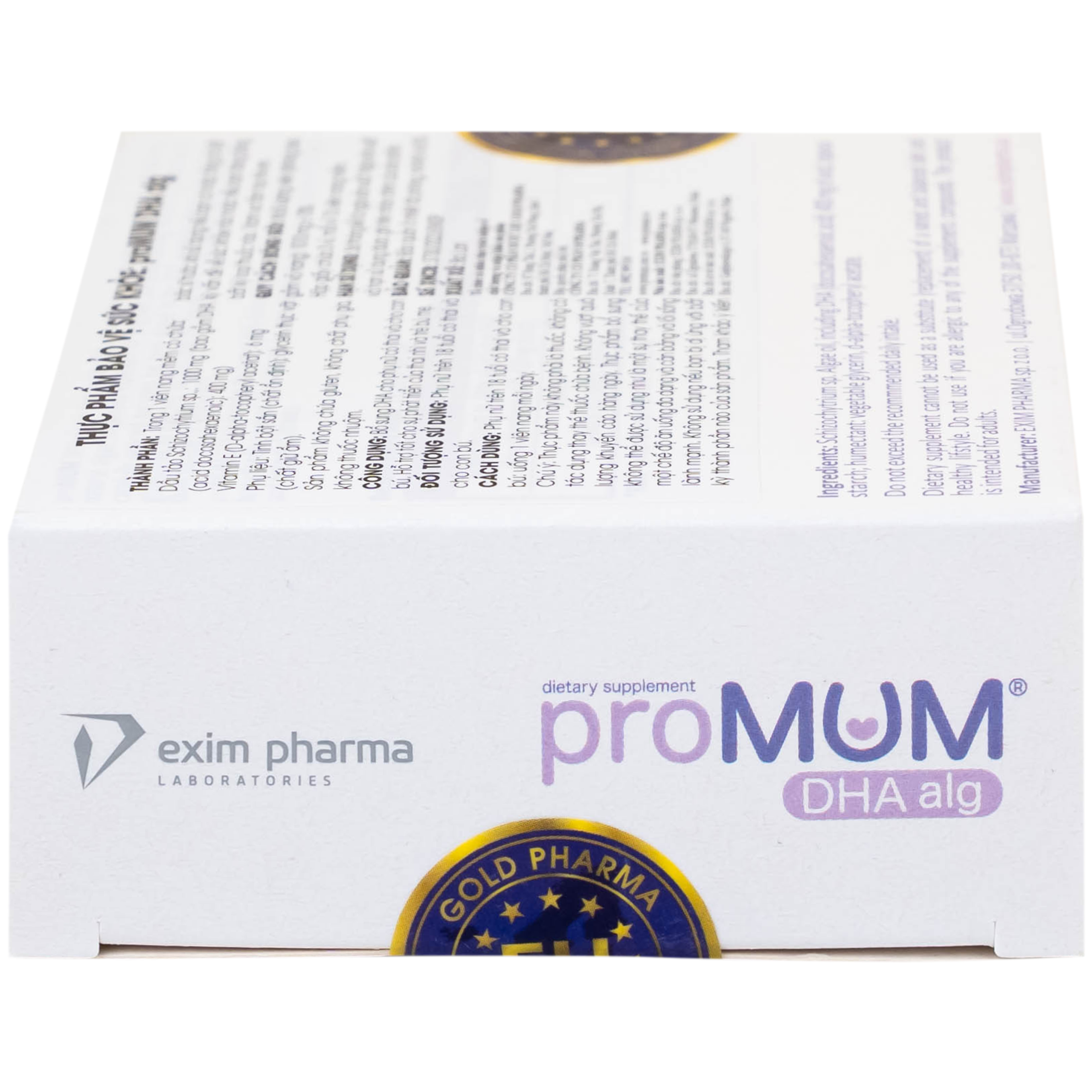 Viên uống proMUM DHA Alg bổ sung DHA cho phụ nữ có thai và cho con bú (3 vỉ x 10 viên)