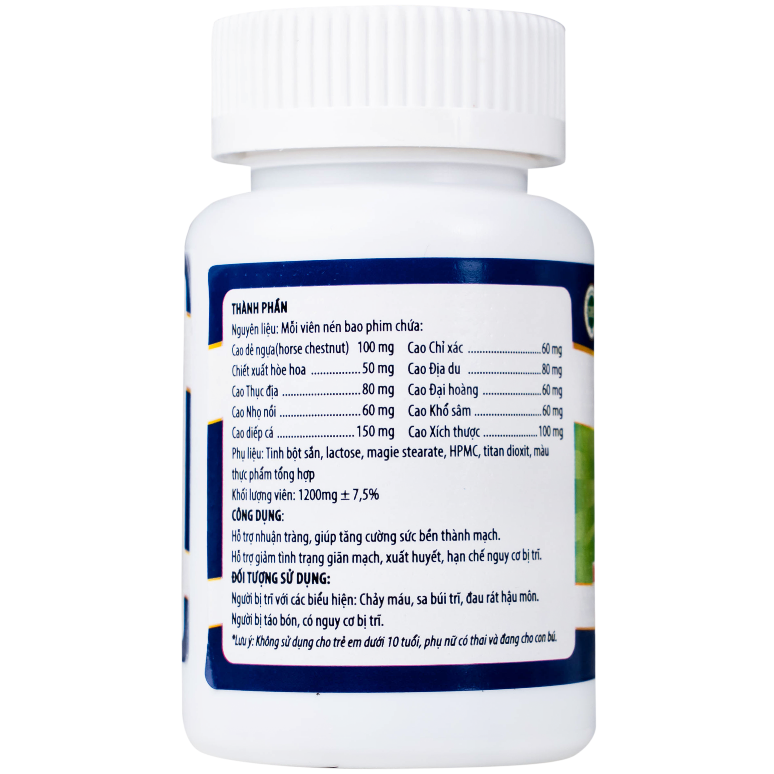 Viên uống hỗ trợ nhuận tràng, hạn chế nguy cơ bị trĩ Qee Tree Kingphar (60 viên)