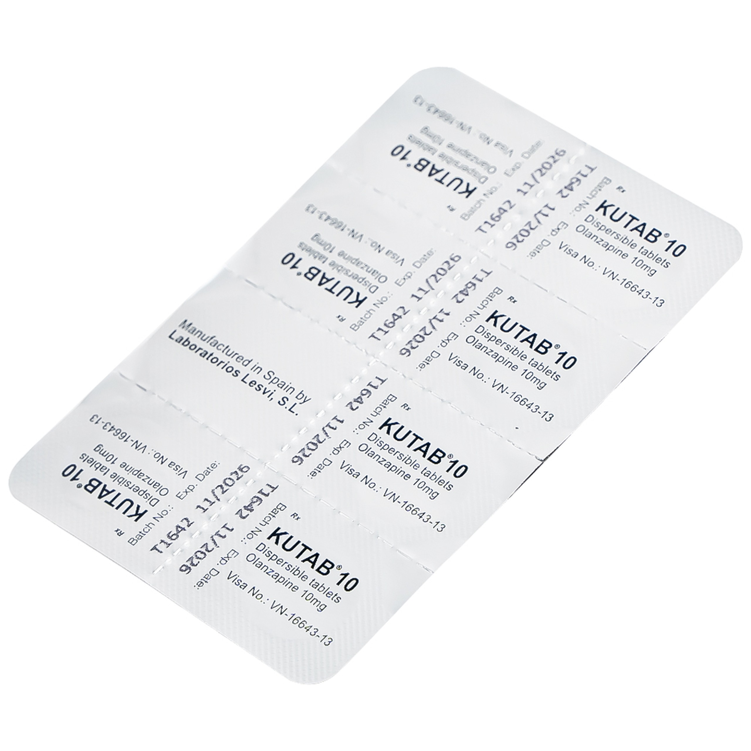 Thuốc Kutab 10 Levis điều trị tâm thần phân liệt, giai đoạn hưng cảm vừa đến nặng (12 vỉ x 7 viên)