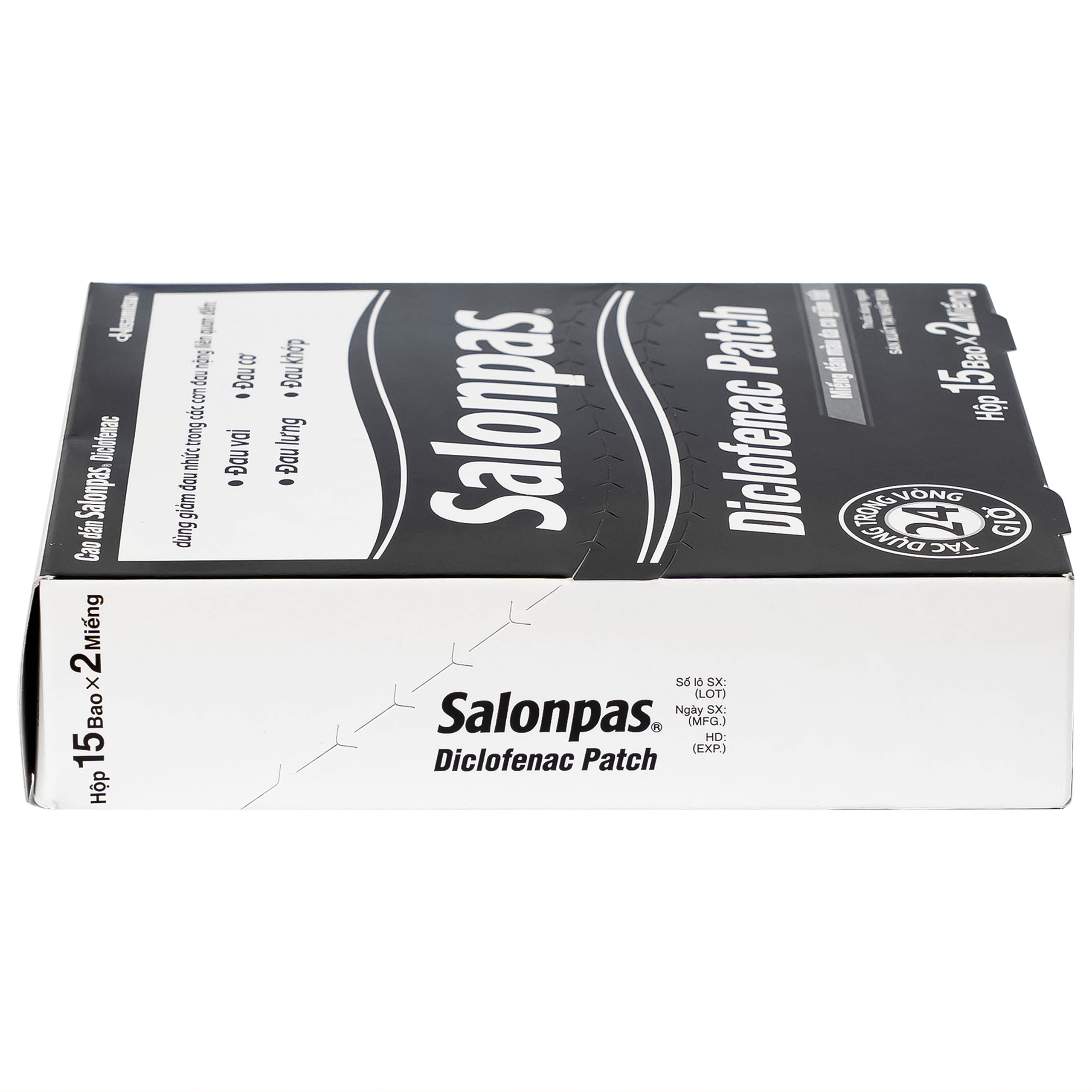 Cao dán Salonpas Diclofenac Patch Hisamitsu giảm đau, kháng viêm đau cơ, đau vai (15 gói x 2 miếng)