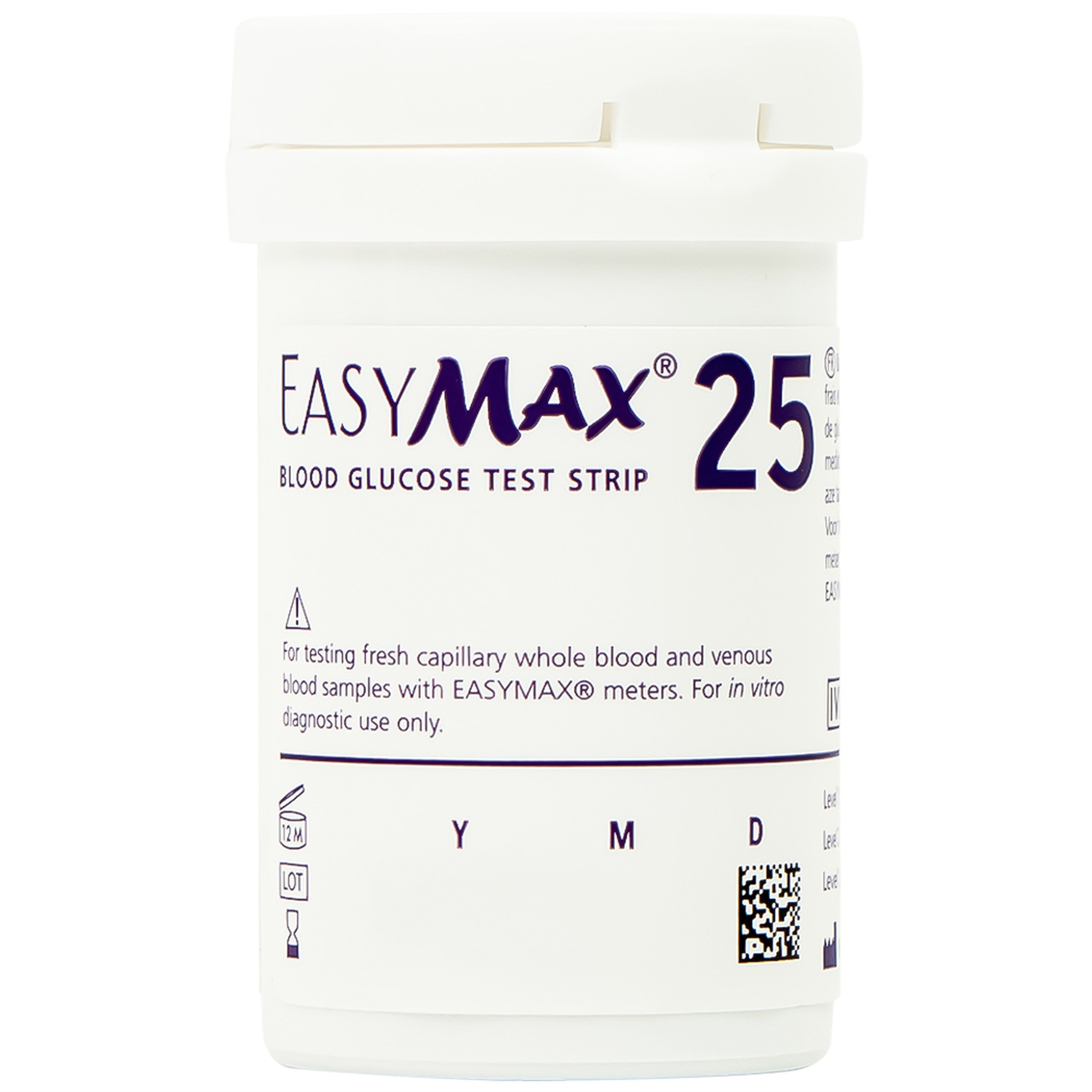 Combo 3 hộp que thử đường huyết Easy Max (25 cái) - tặng máy đo đường huyết Easy Max Tag