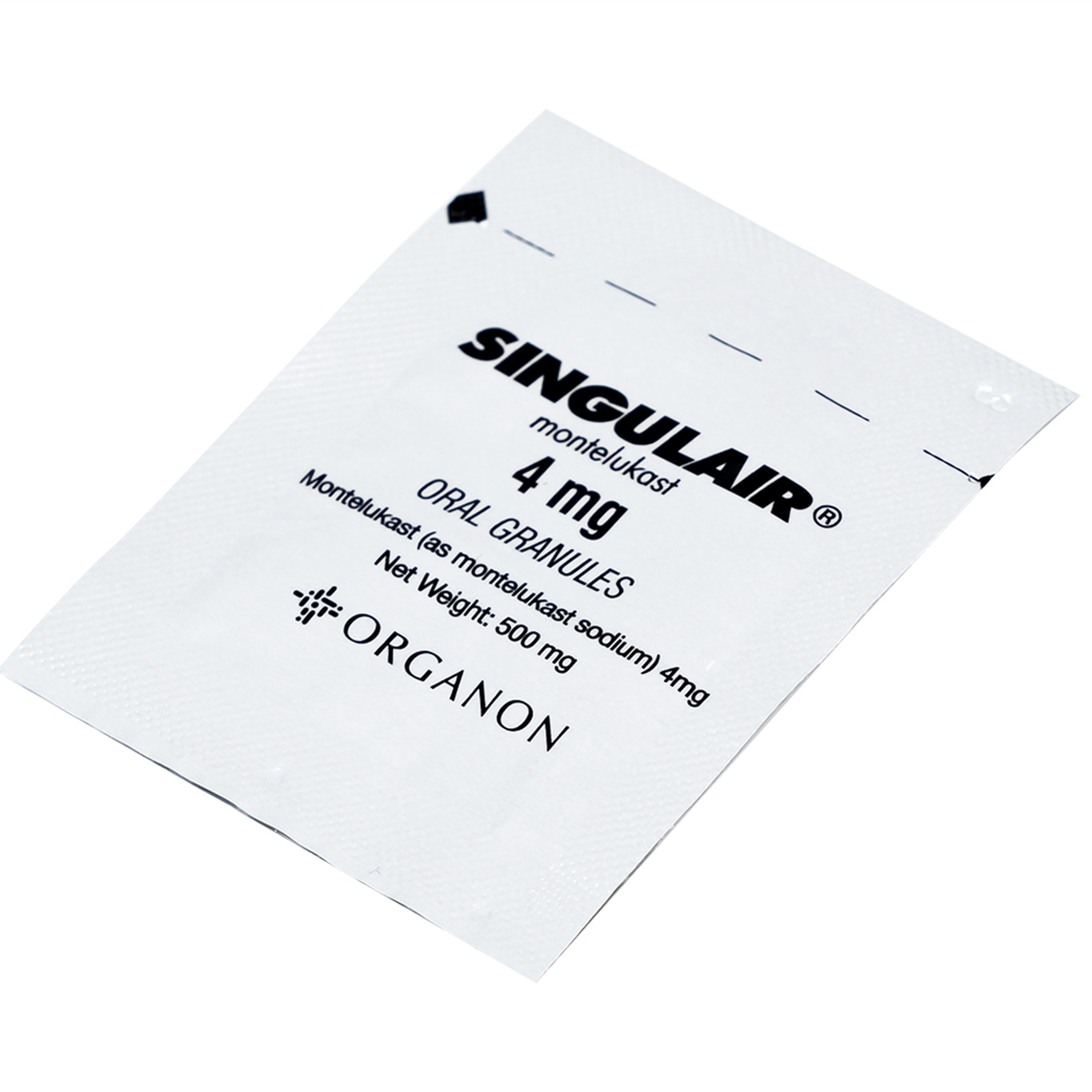 Thuốc Singulair 4mg Organon phòng và điều trị hen phế quản mạn tính (28 gói)