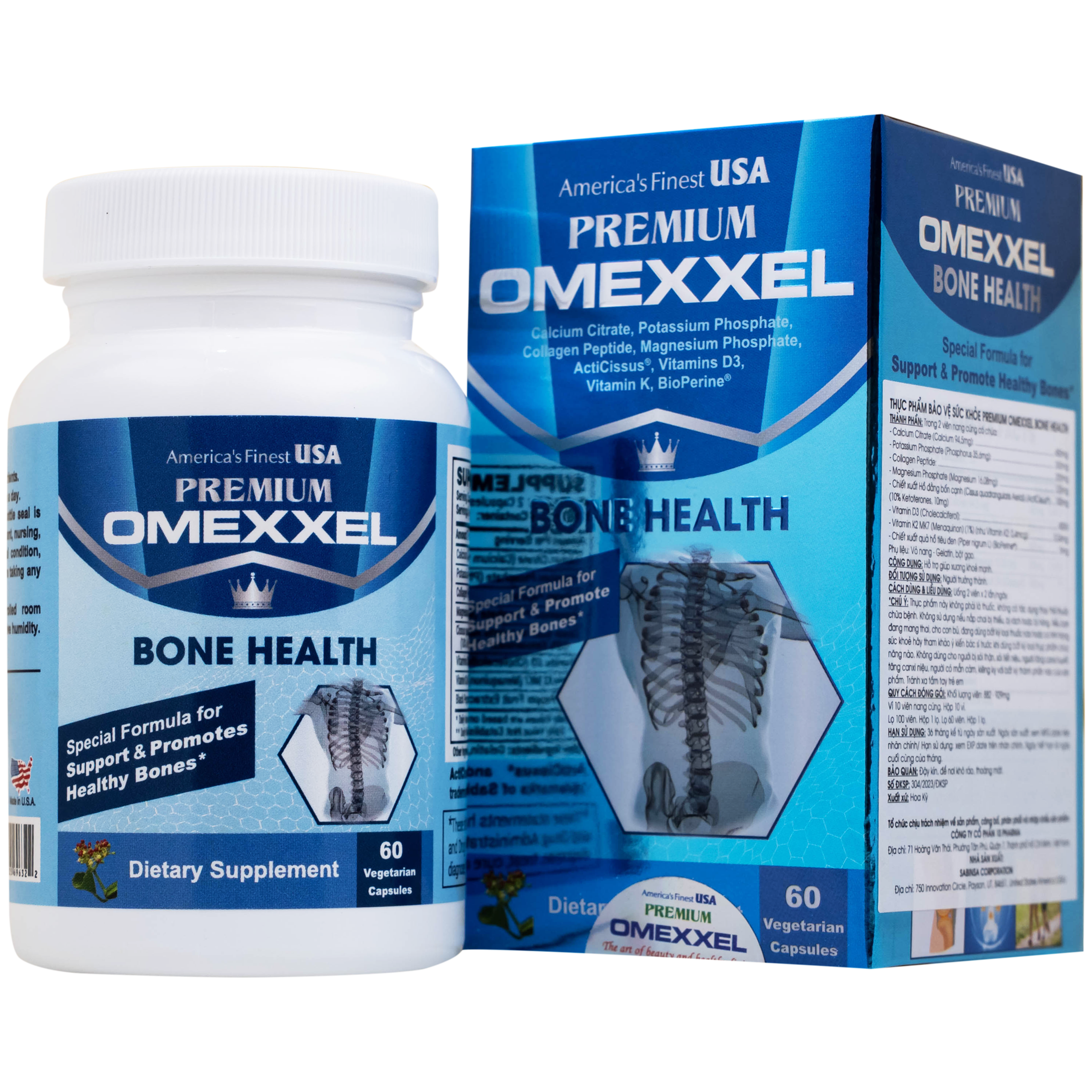 Viên uống bổ xương khớp Premium Omexxel Bone Health (60 viên)