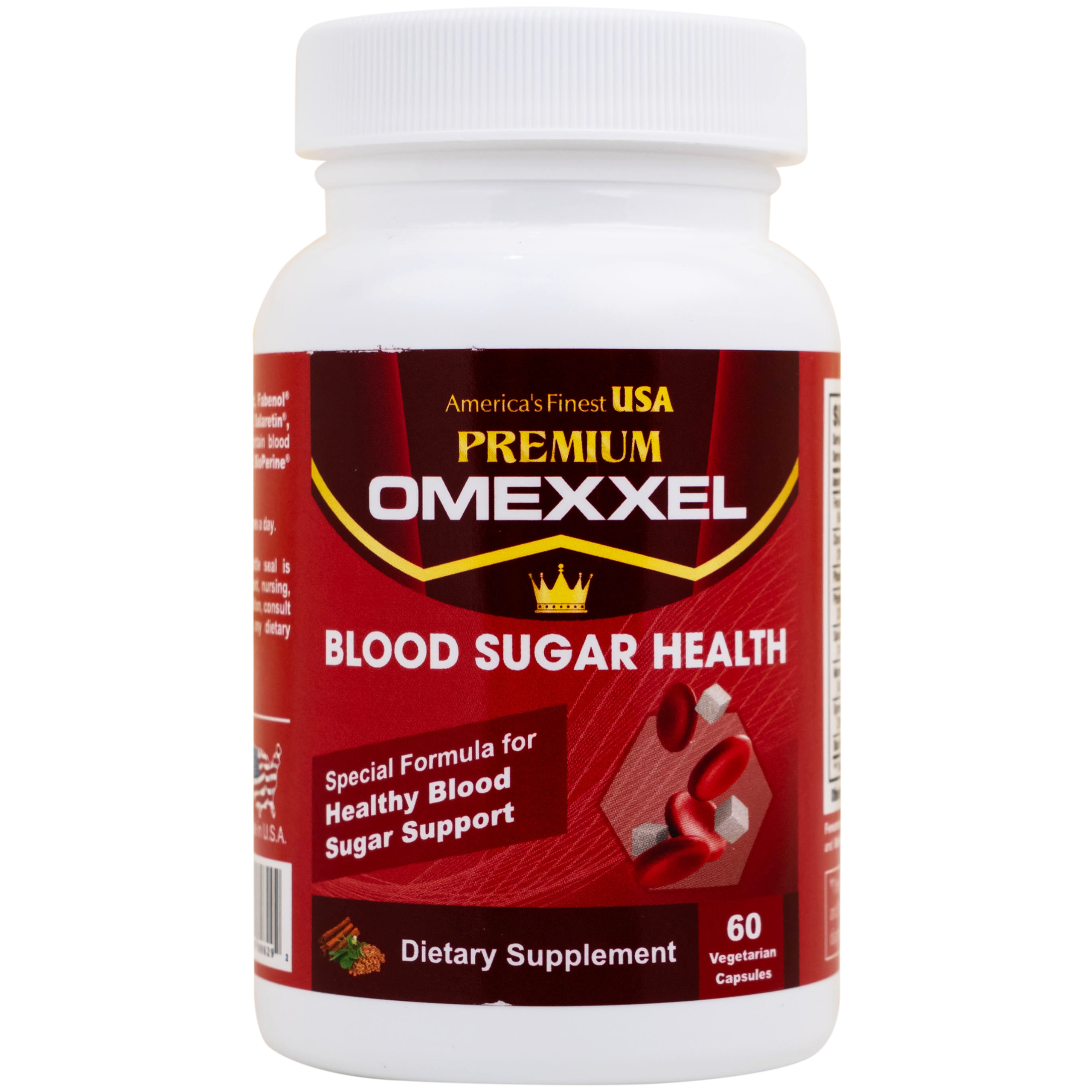 Viên uống hỗ trợ ổn định đường huyết Premium Omexxel Blood Sugar Health (60 viên)