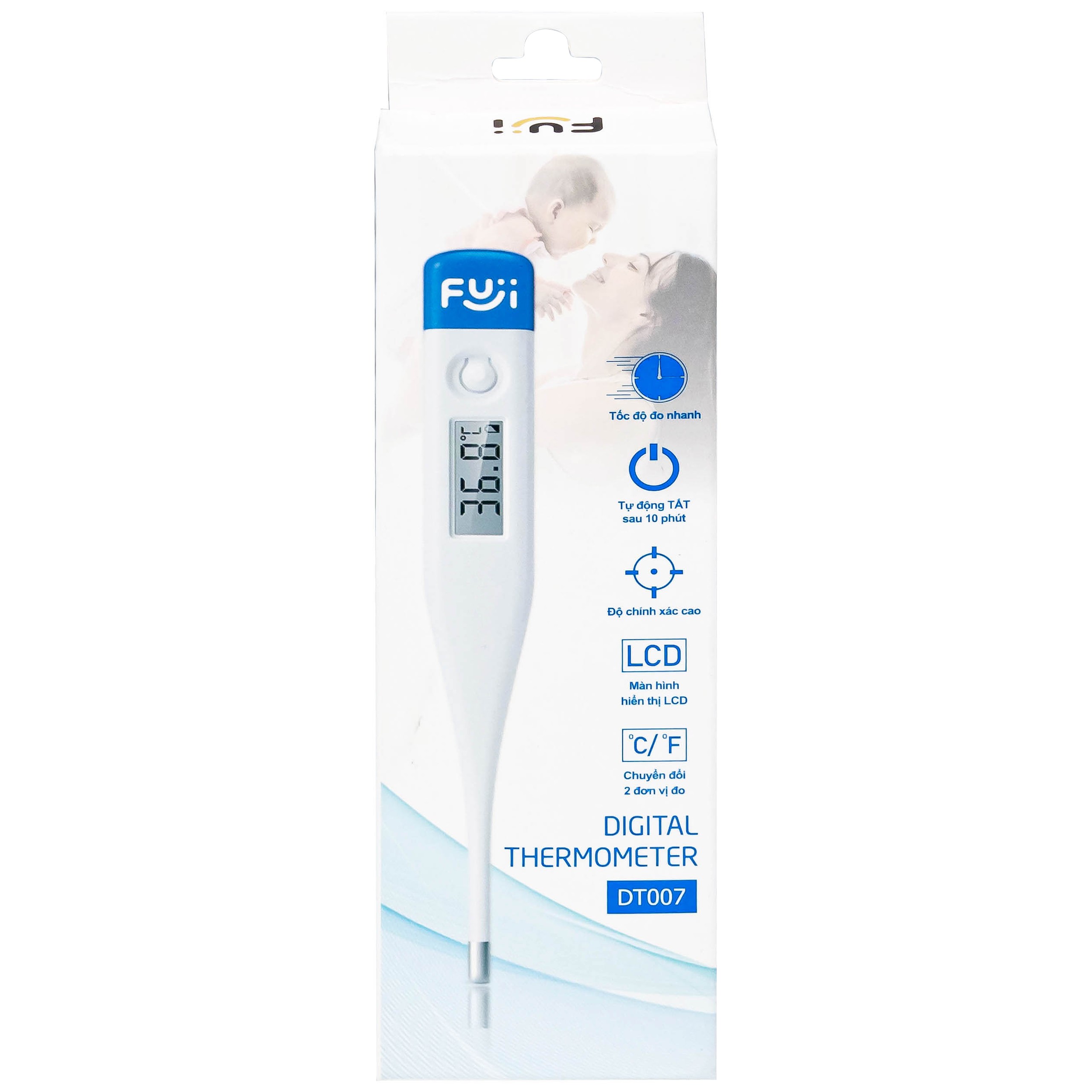 Nhiệt kế điện tử Fuji DT007 để đo nhiệt độ cơ thể