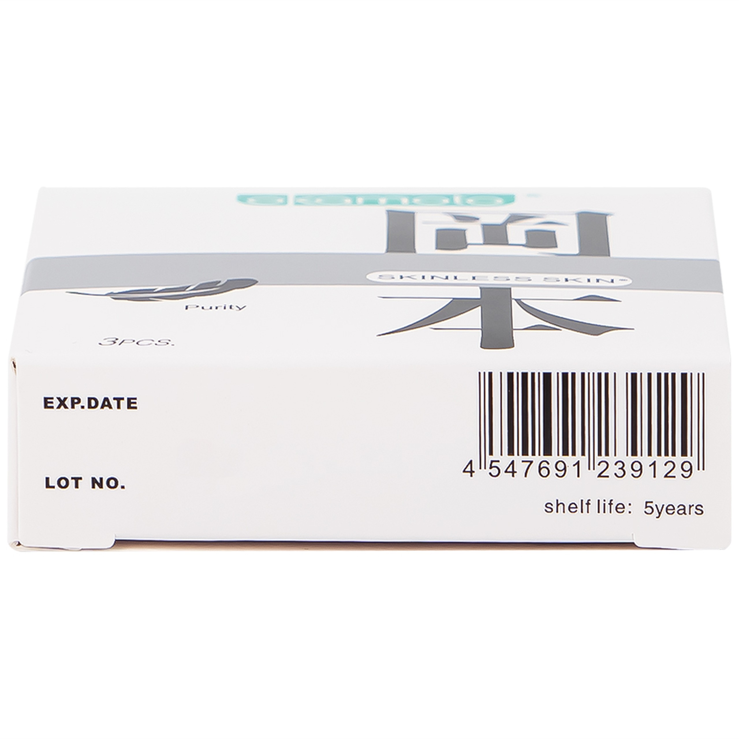 Bao cao su Okamoto Skinless Skin Purity không mùi, tinh khiết, dùng để phòng tránh thai và ngăn ngừa HIV (3 cái)