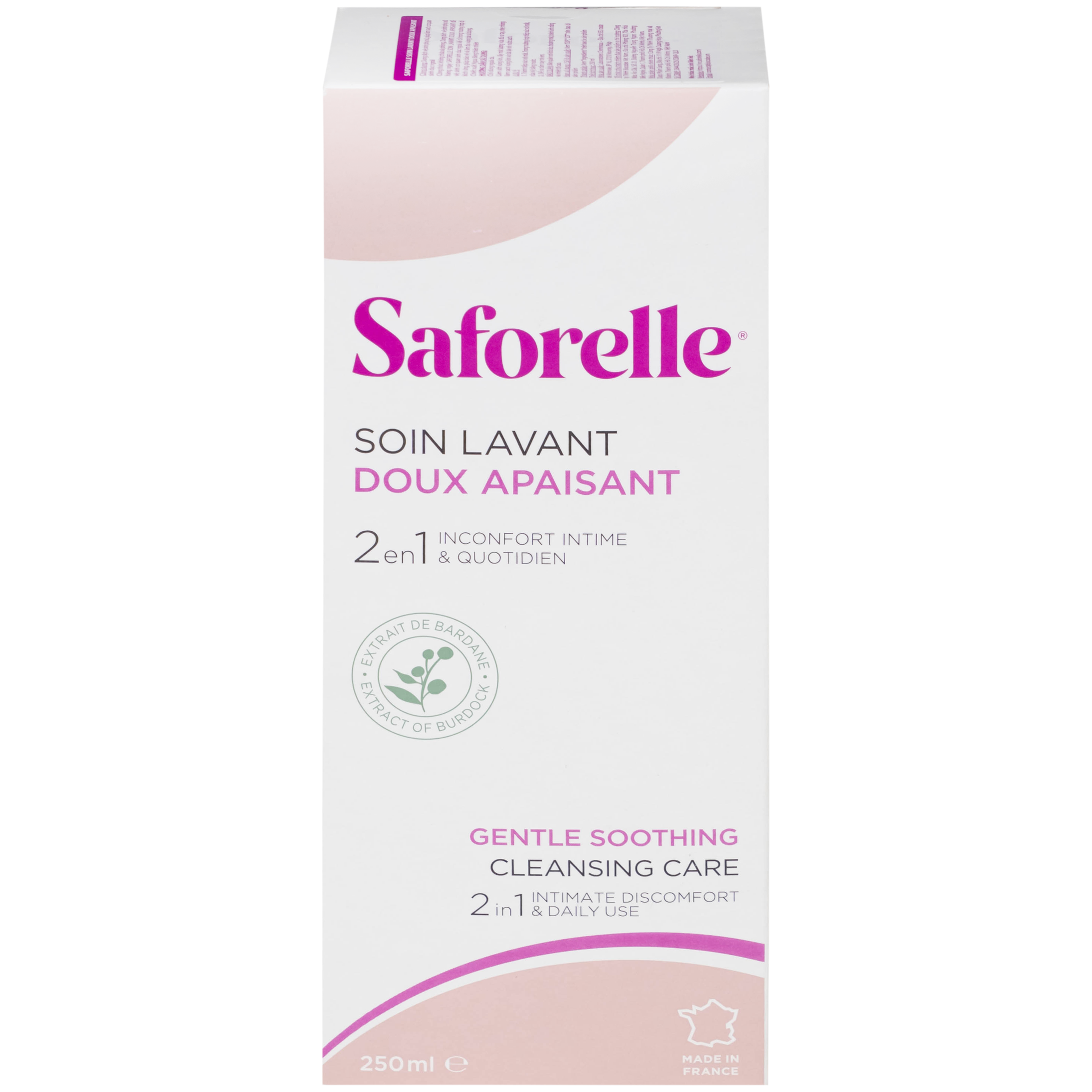 Dung dịch vệ sinh phụ nữ Saforelle Gentle Soothing Cleansing Care làm sạch dịu nhẹ, bảo vệ vùng kín (250ml)