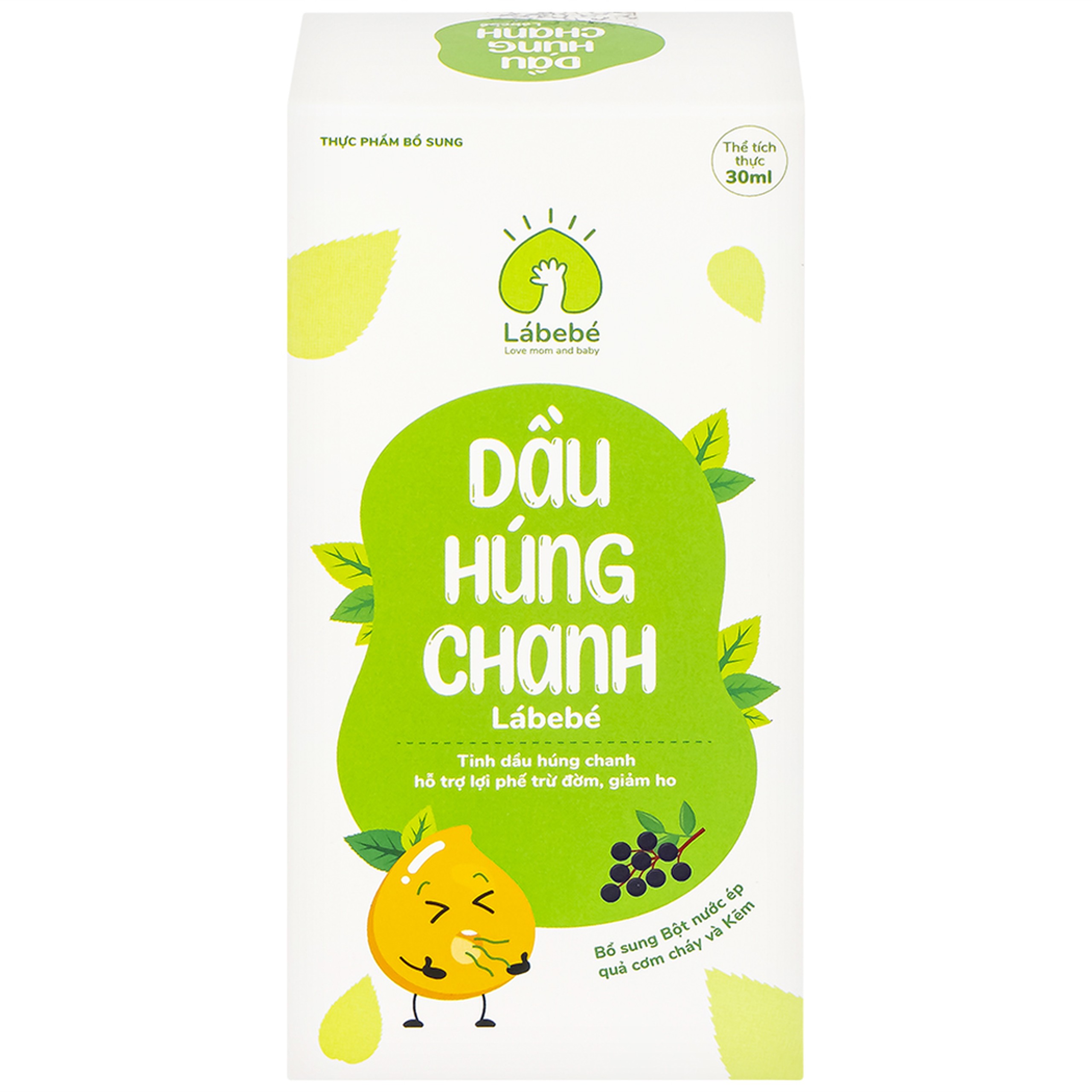 Dầu Húng Chanh Hỗ Trợ Lợi Phế Trừ Đờm Giảm Ho Labebé (30ml)