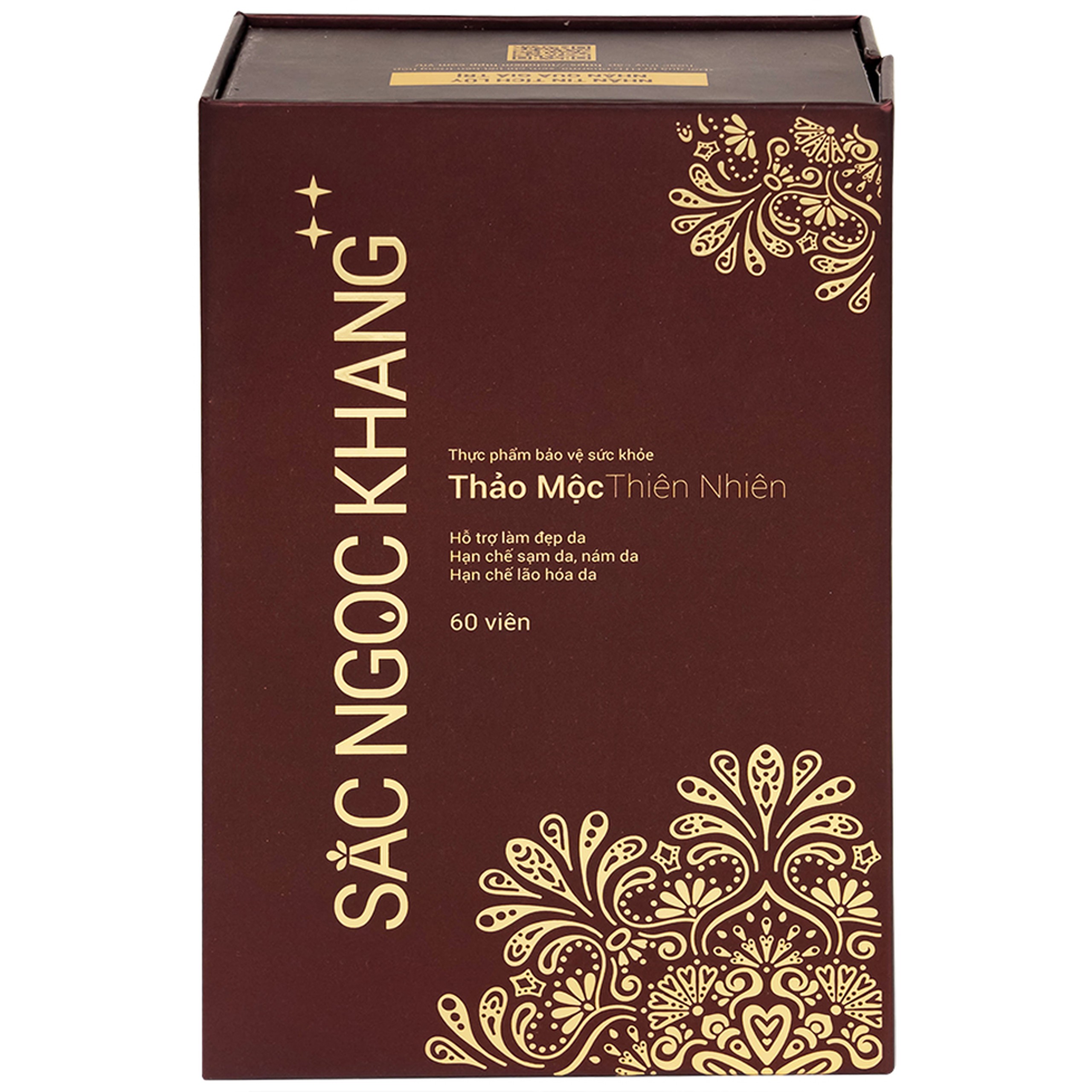 Viên uống hỗ trợ làm đẹp da, hạn chế sạm da, nám da, tăng cường nội tiết tố nữ Sắc Ngọc Khang++ (60 viên)