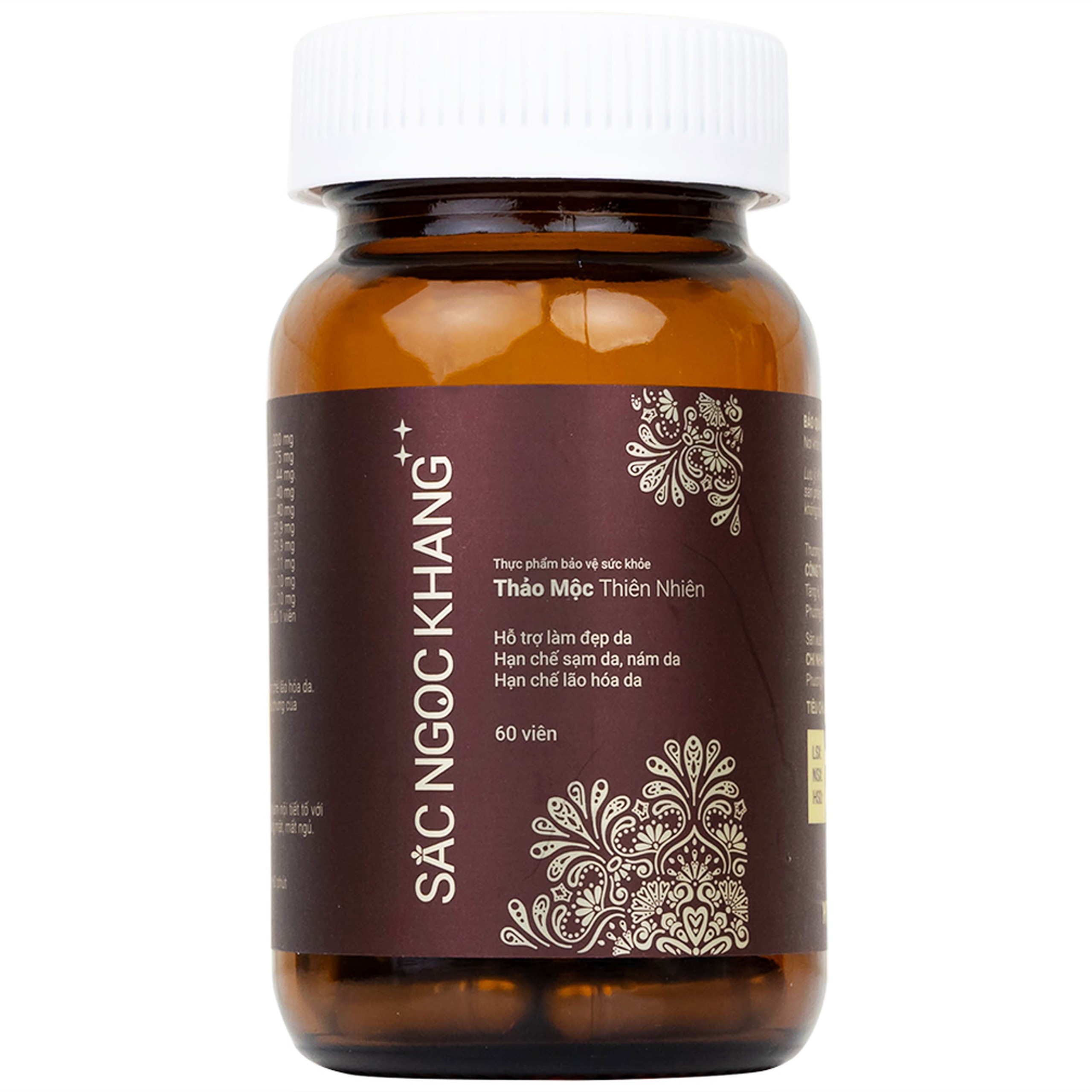 Viên uống hỗ trợ làm đẹp da, hạn chế sạm da, nám da, tăng cường nội tiết tố nữ Sắc Ngọc Khang++ (60 viên)