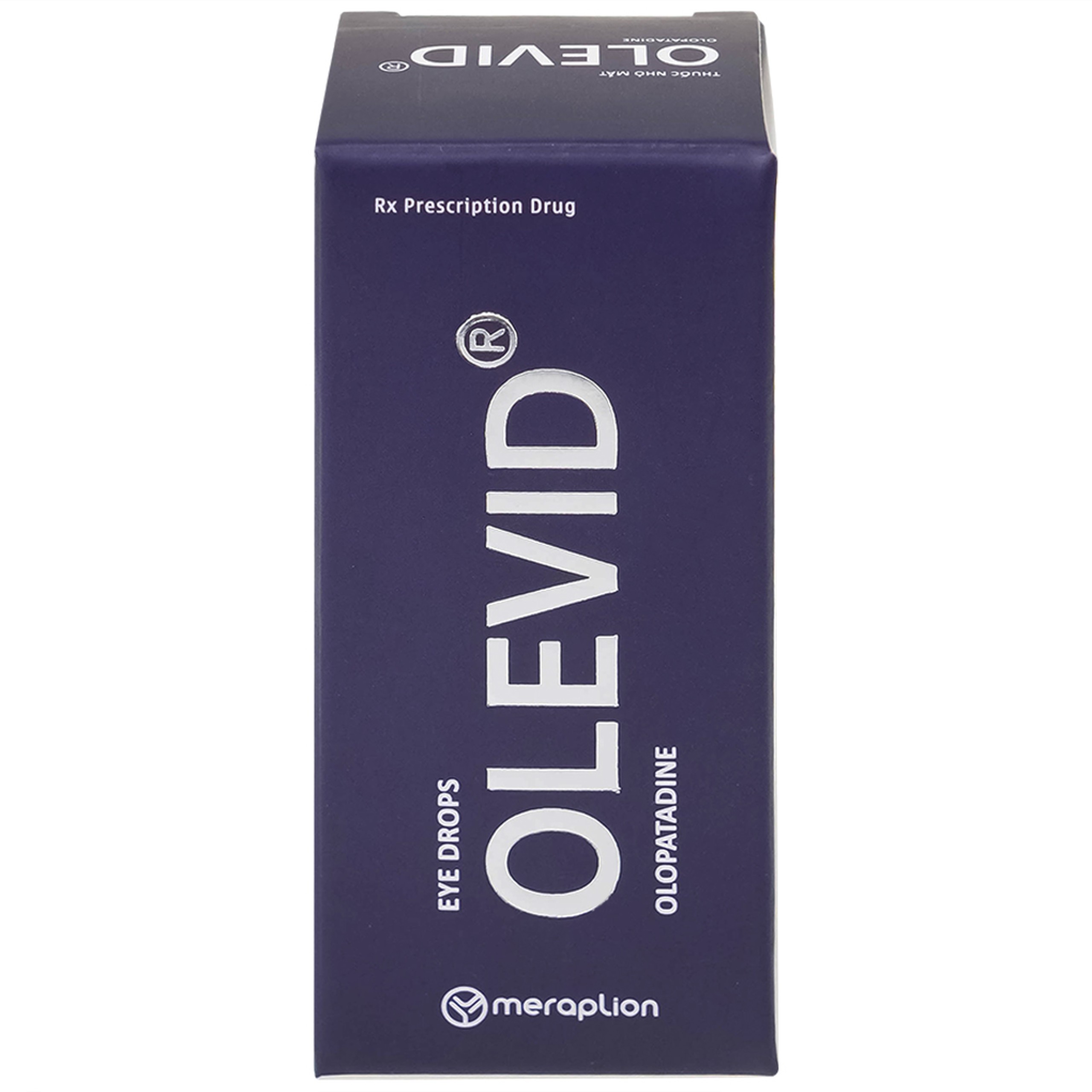 Thuốc nhỏ mắt Olevid Olopatadine 5ml Merap điều trị triệu chứng ngứa mắt của bệnh viêm kết mạc dị ứng