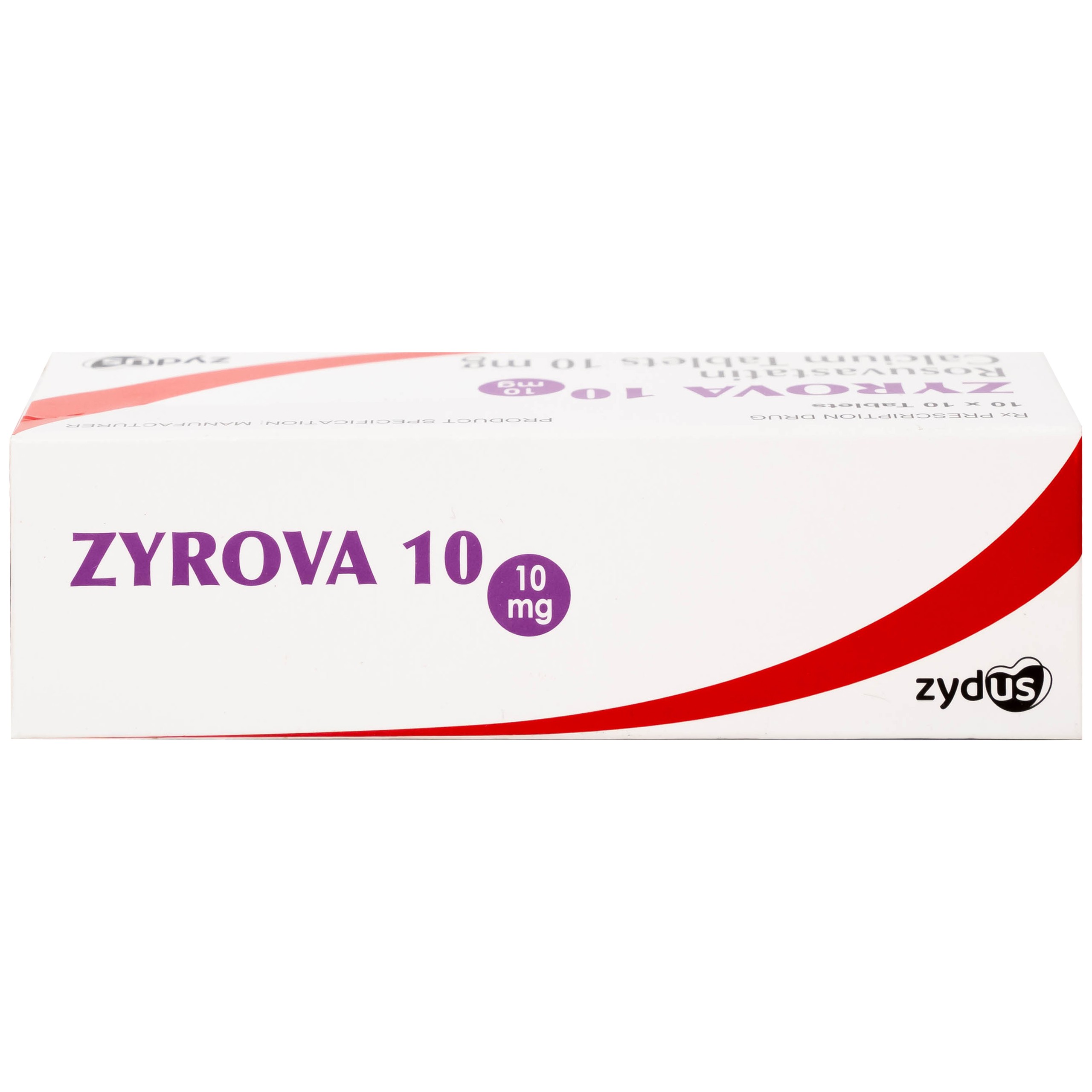 Thuốc Zyrova 10 Zydus điều trị cholesterol cao trong máu (10 vỉ x 10 viên)