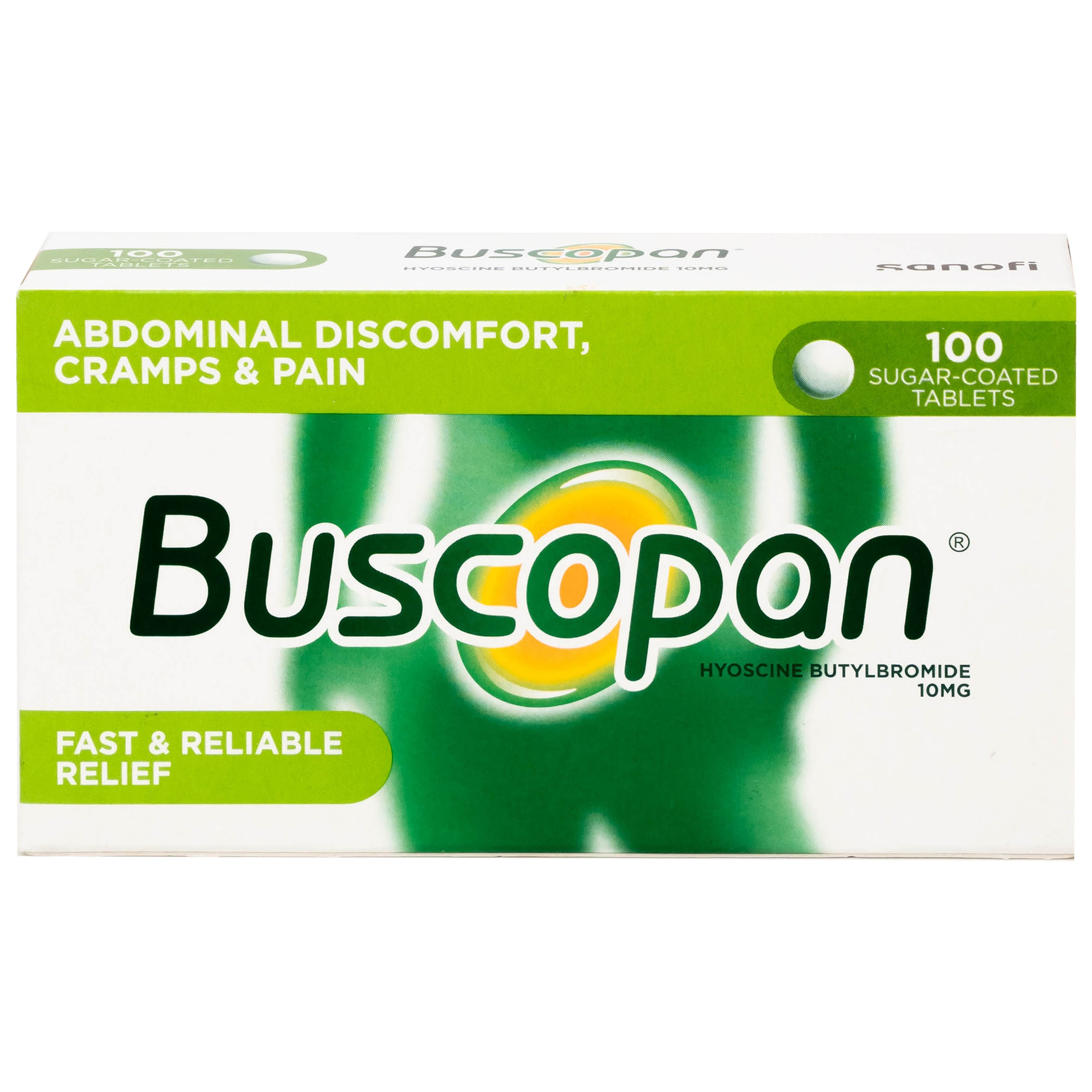 Thuốc Buscopan 10mg Sanofi giảm co thắt cơ trơn đường sinh dục – tiết niệu (5 vỉ x 20 viên)
