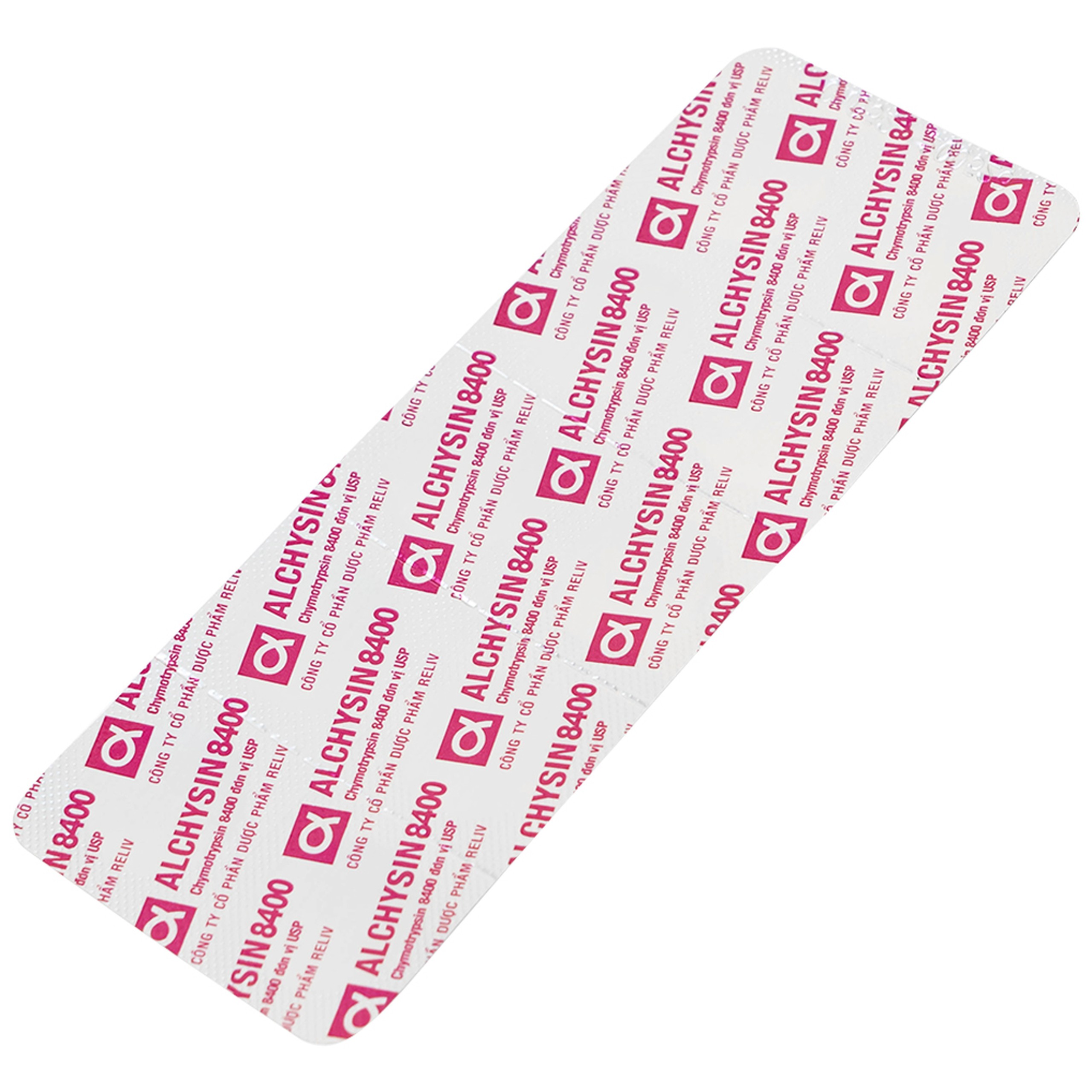 Thuốc Alchysin 8400 Reliv điều trị các trường hợp phù nề sau chấn thương (2 vỉ x 10 viên)