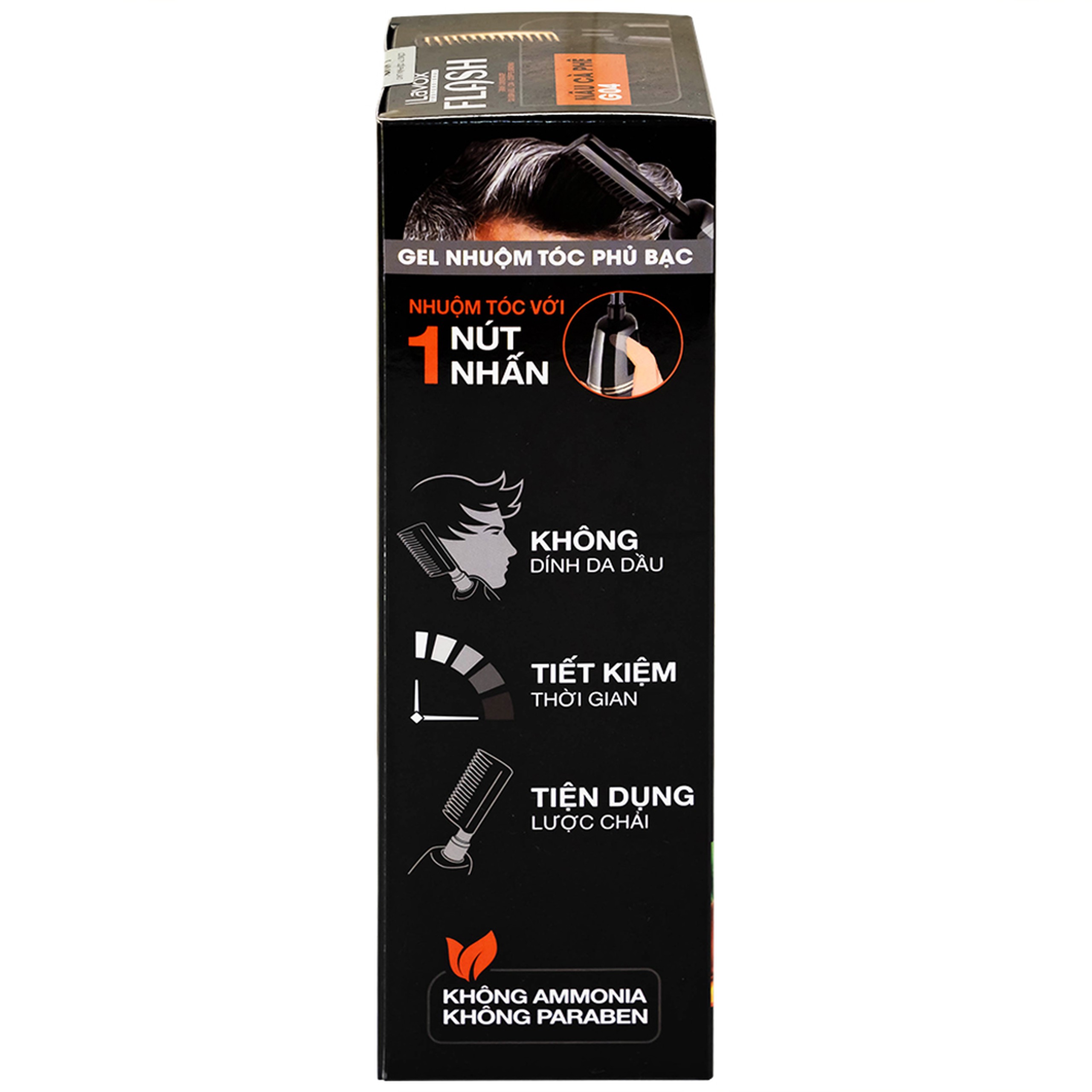 Gội phủ bạc Flash Lavox màu nâu cà phê G04 (150ml)