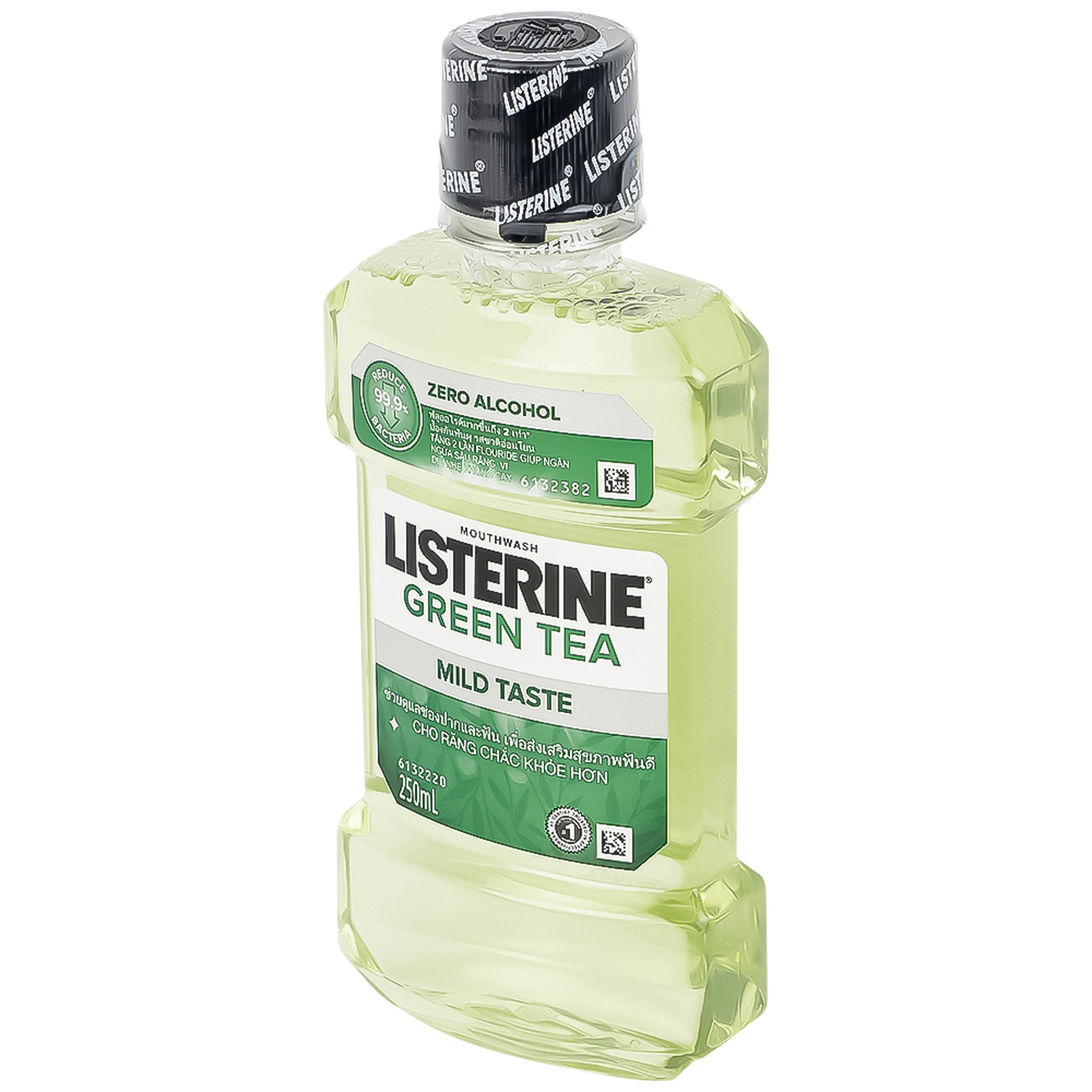 Nước súc miệng Listerine Green Tea bảo vệ răng miệng suốt 24 giờ (250ml)
