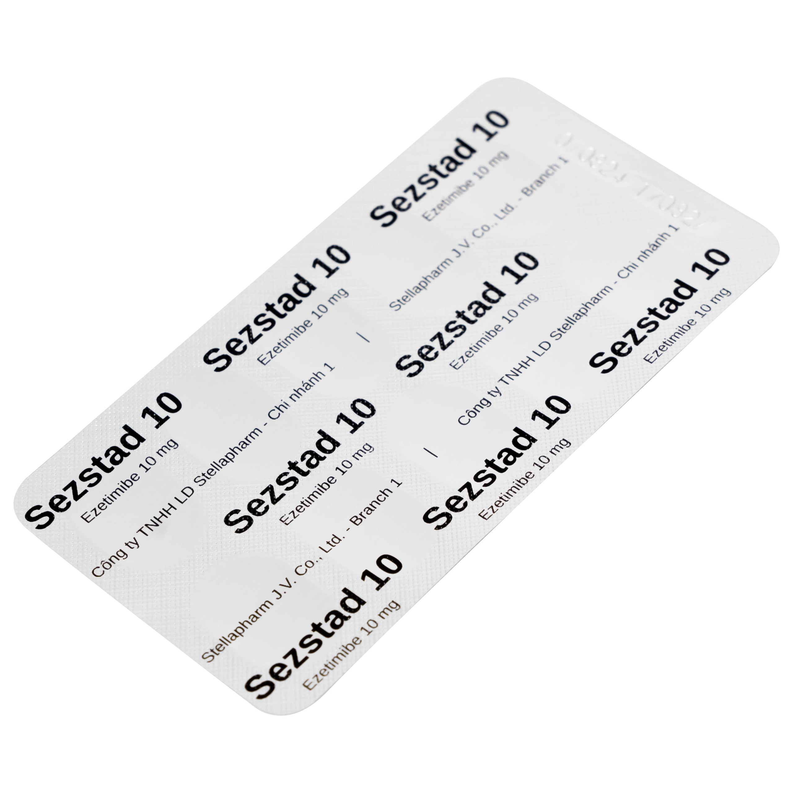 Thuốc Sezstad 10 Stella điều trị tăng cholesterol máu nguyên phát (6 vỉ x 10 viên)