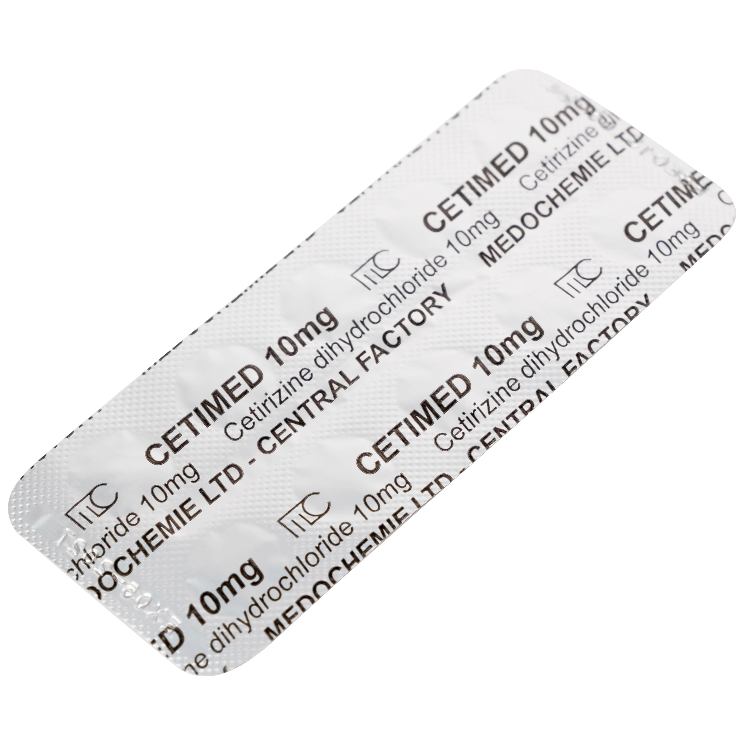 Thuốc Cetimed 10mg Medochemie điều trị triệu chứng viêm mũi dị ứng (1 vỉ x 10 viên)