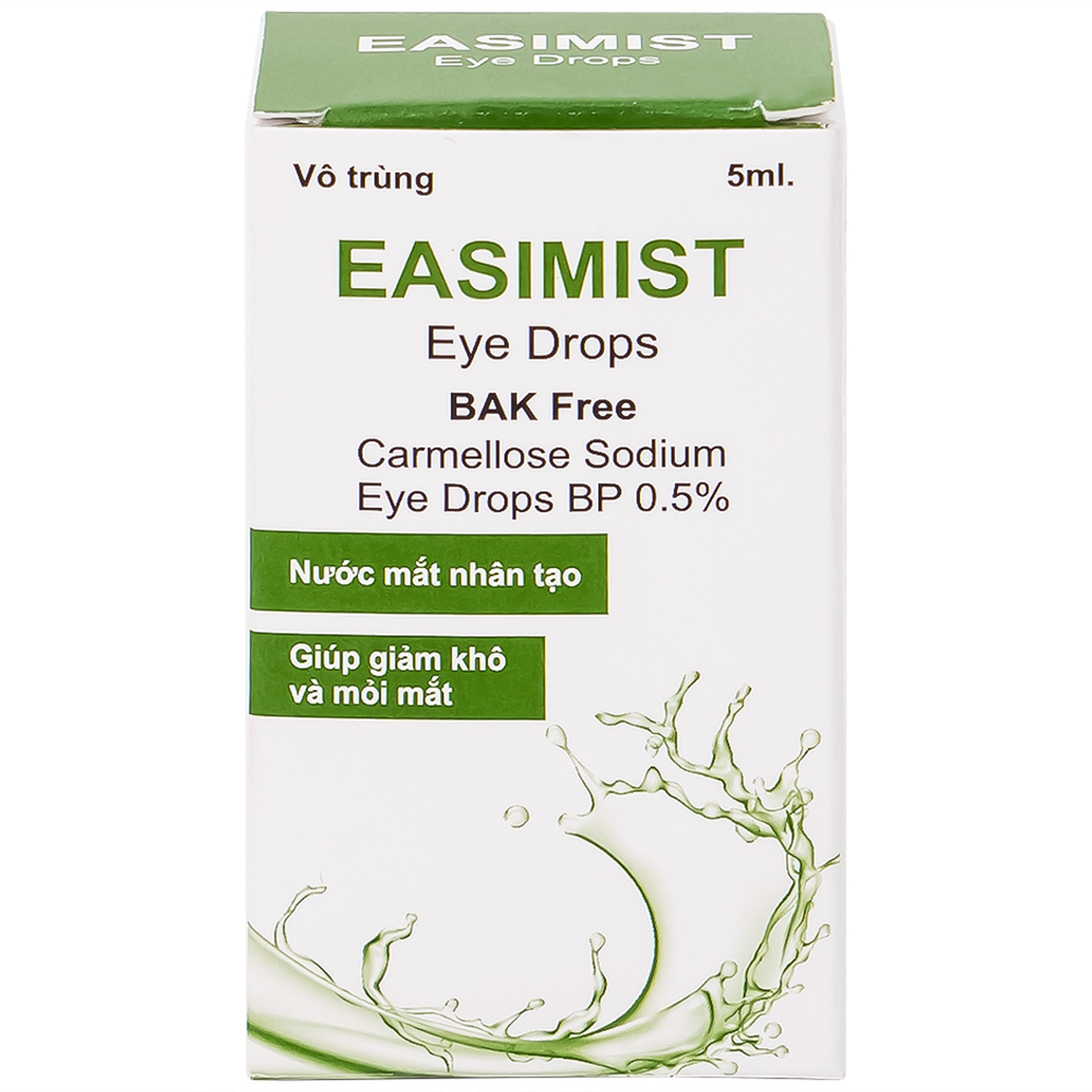 Nước mắt nhân tạo Easimist Eye Drops 5ml giảm khô mỏi mắt