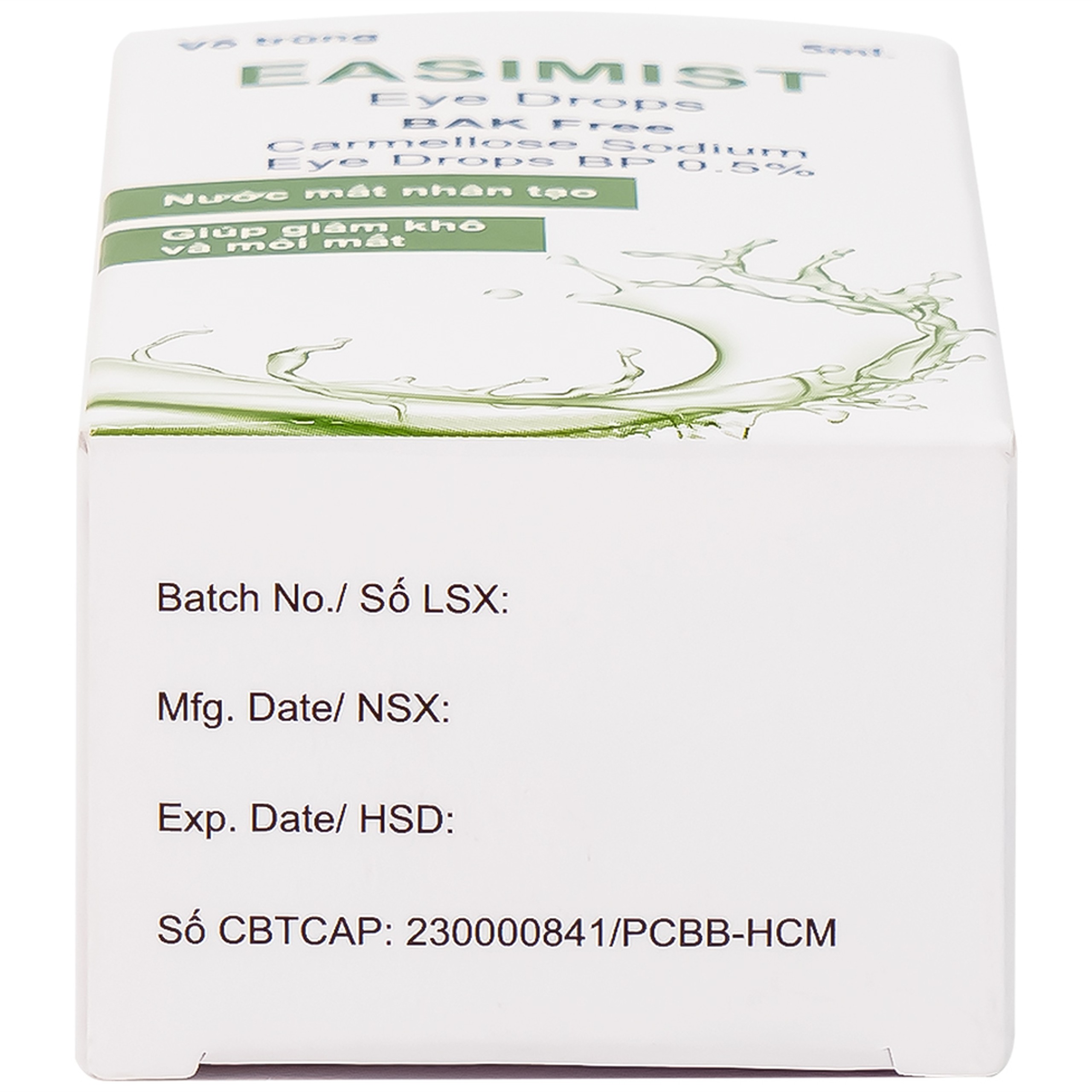 Nước mắt nhân tạo Easimist Eye Drops 5ml giảm khô mỏi mắt