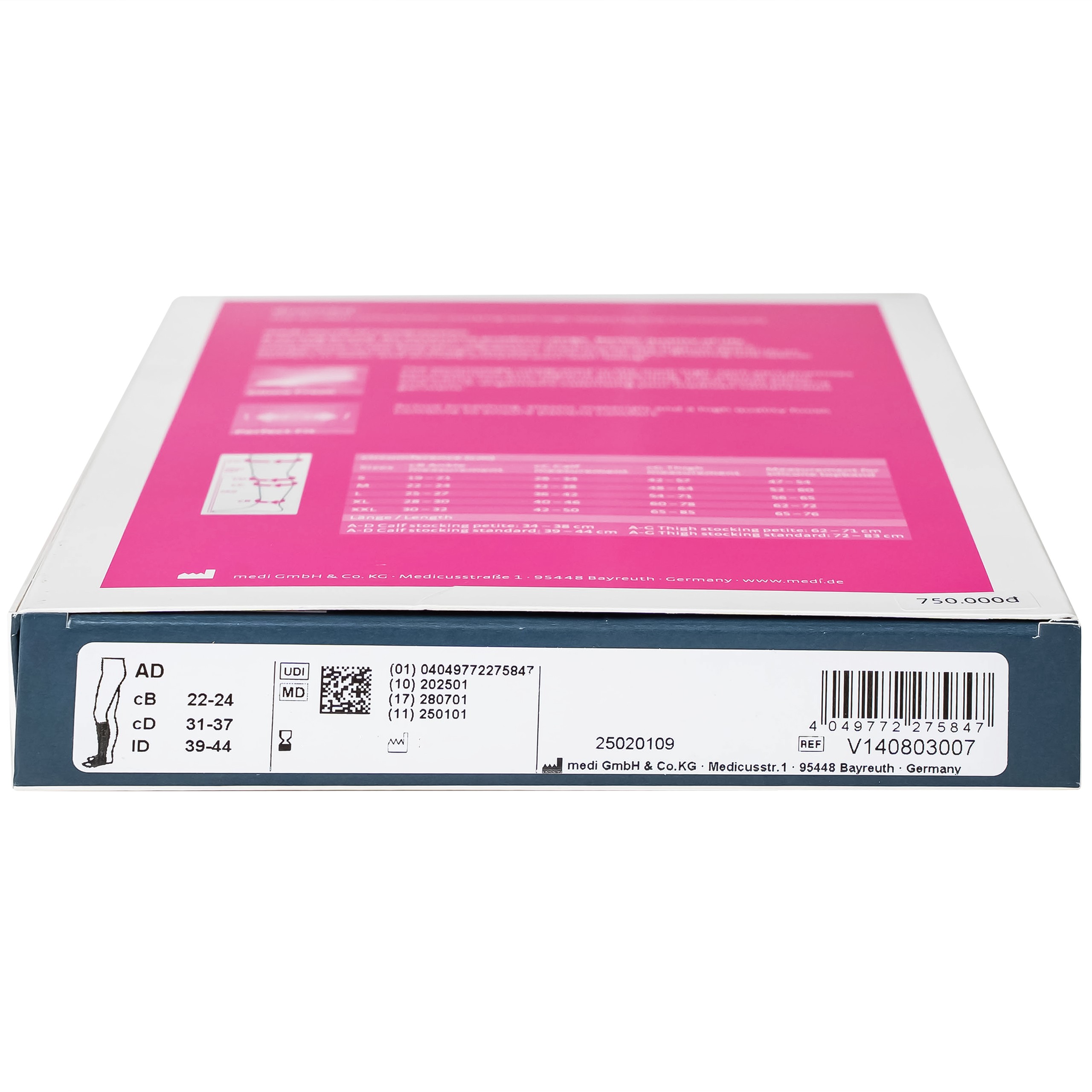 Vớ gối giãn tĩnh mạch Duomed size M