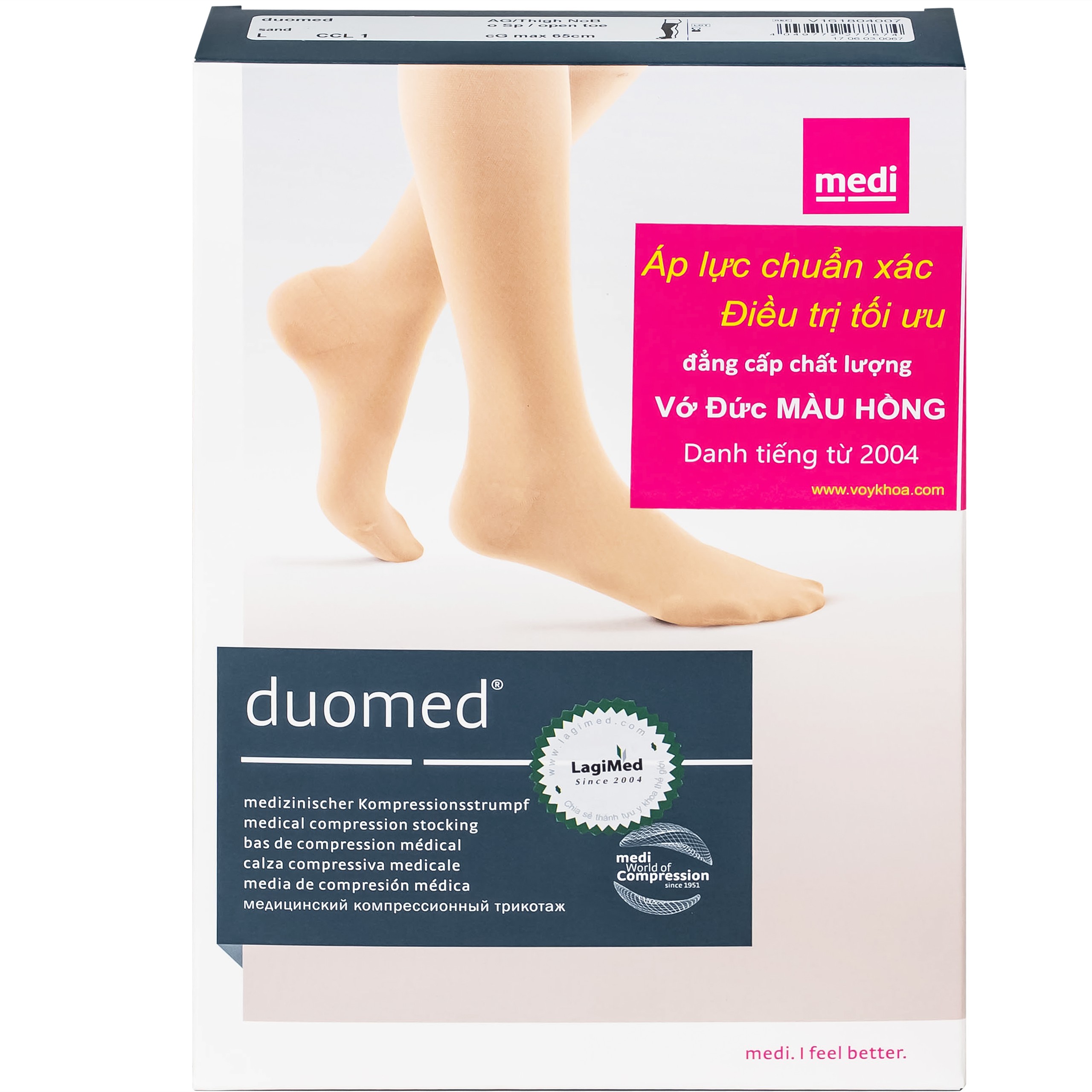 Vớ đùi giãn tĩnh mạch Duomed size L