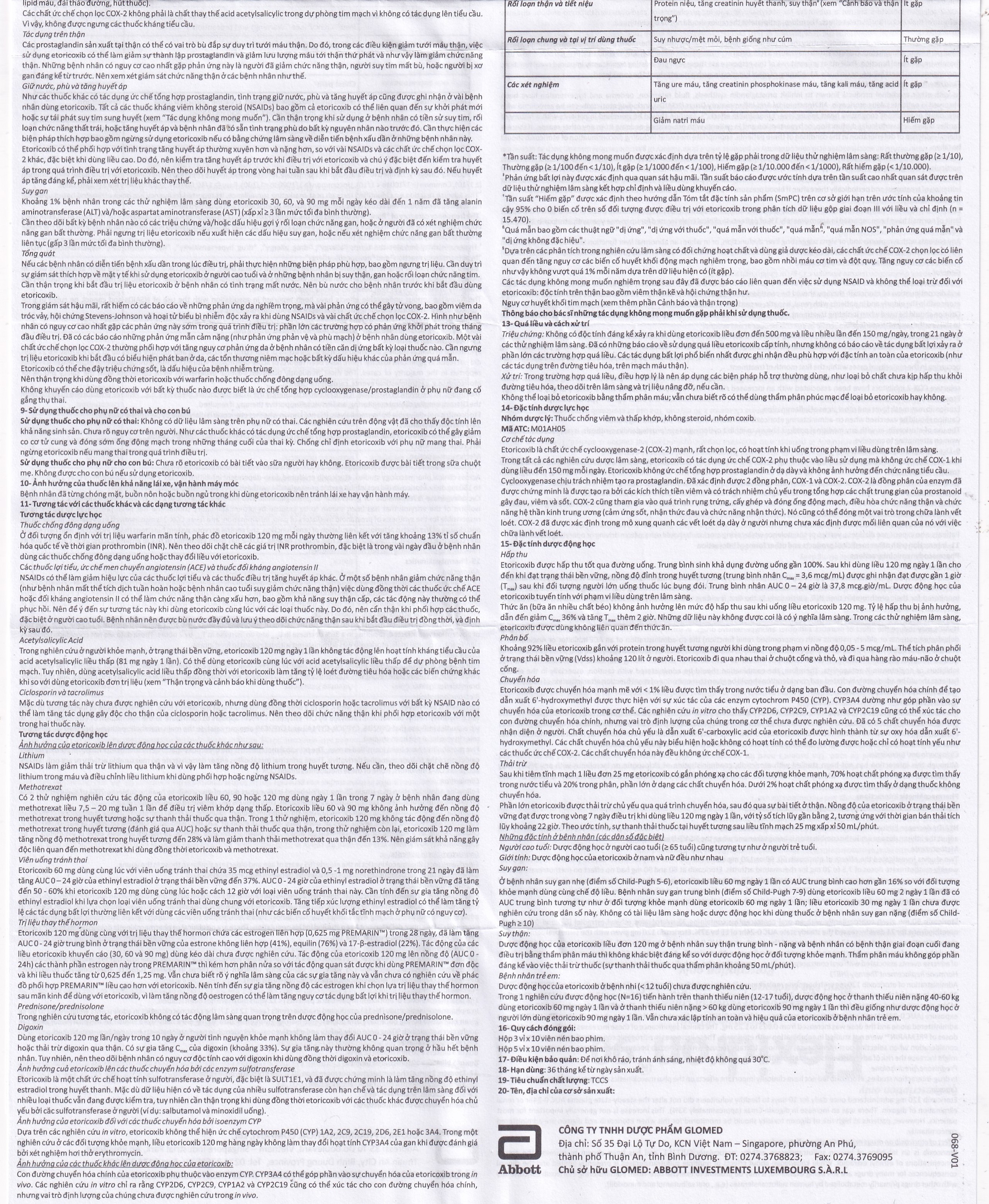 Thuốc Flexidron 90 Abbott giảm triệu chứng của viêm xương khớp, viêm khớp dạng thấp (3 vỉ x 10 viên)