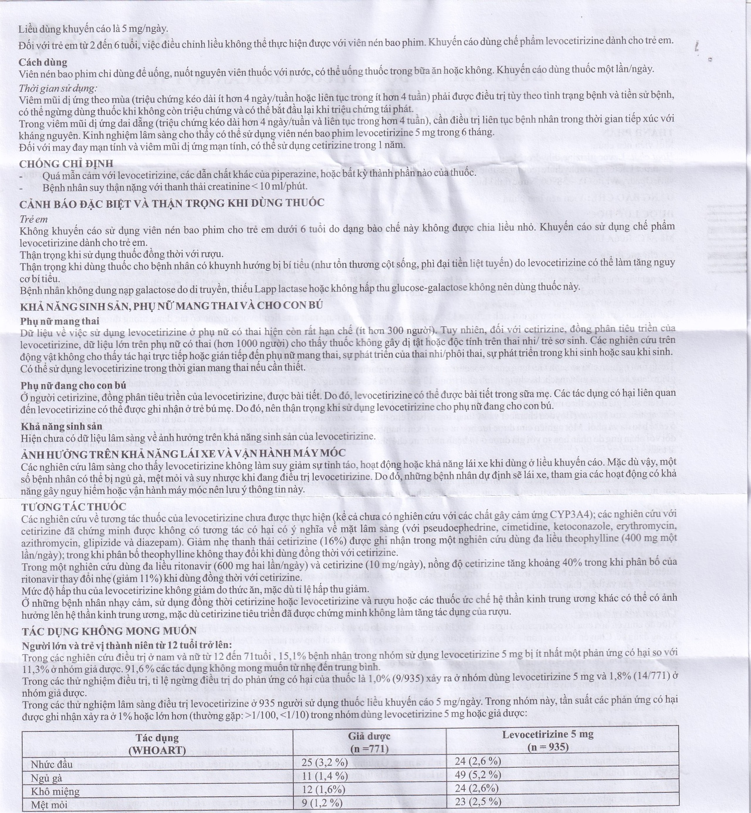 Thuốc Histalong - L 5mg Dr. Reddy điều trị triệu chứng viêm mũi dị ứng (2 vỉ x 10 viên)