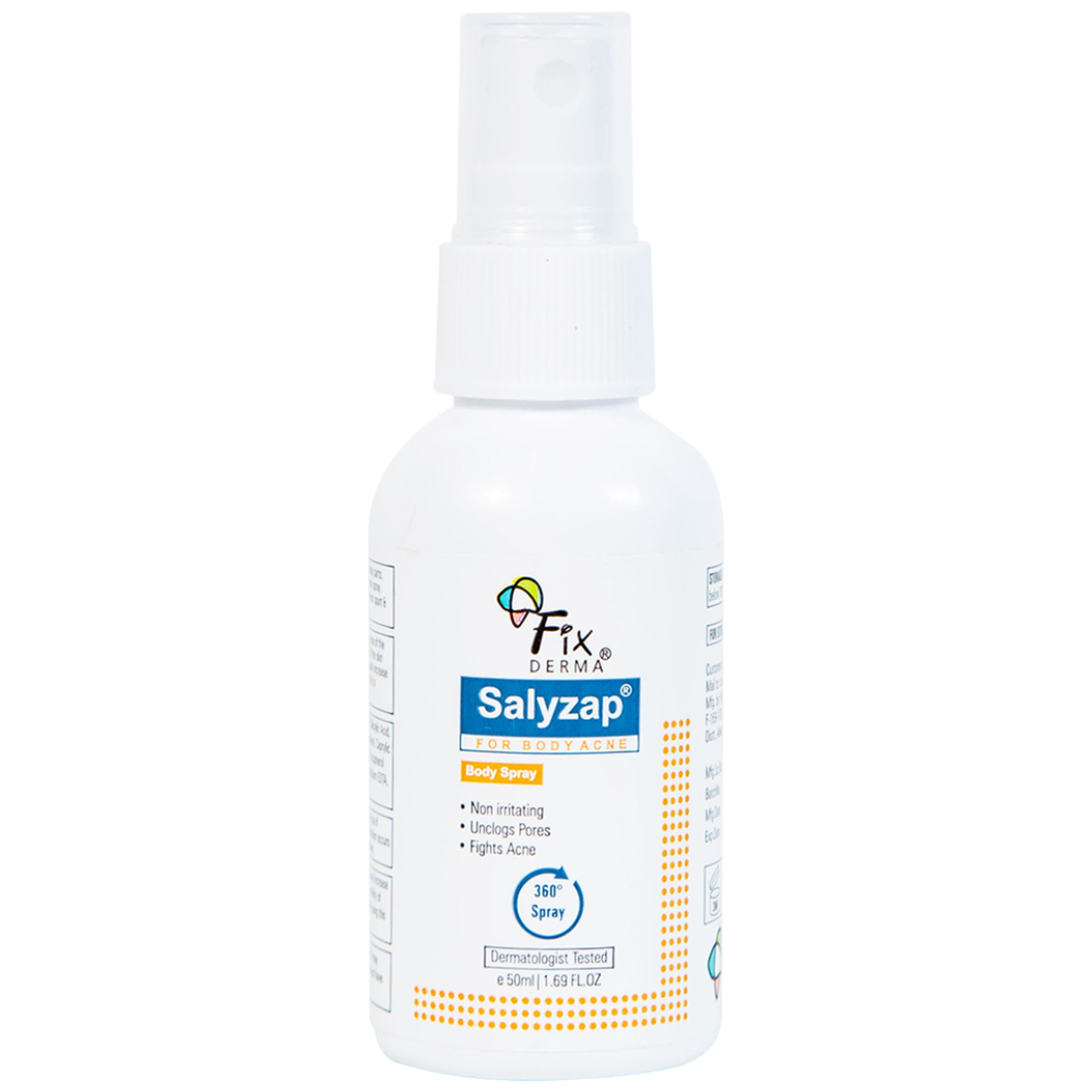 Xịt mụn lưng Fixderma Salyzap 50ml