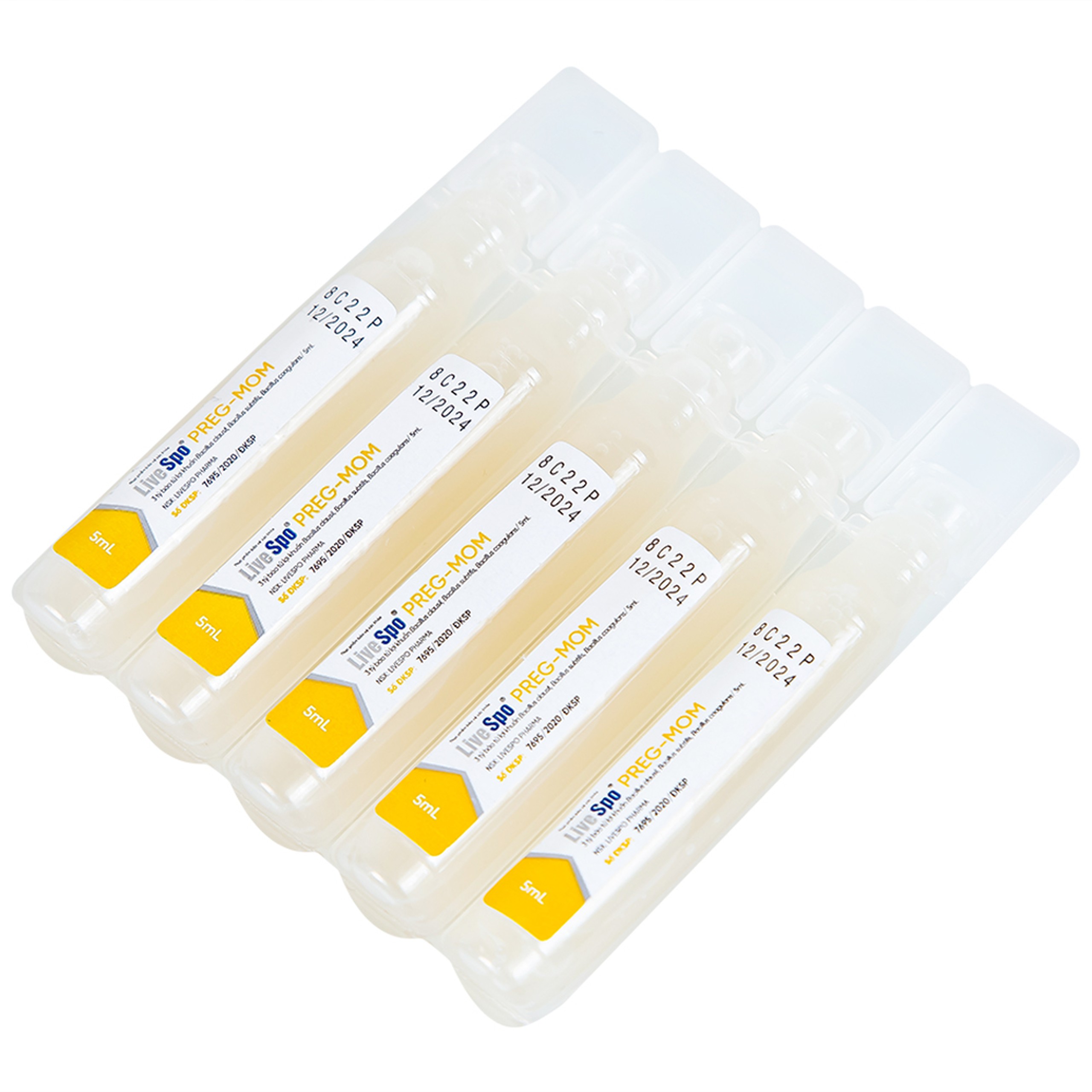 Bào tử lợi khuẩn LiveSpo PREG-MOM bổ sung lợi khuẩn đường ruột (20 ống x 5ml)