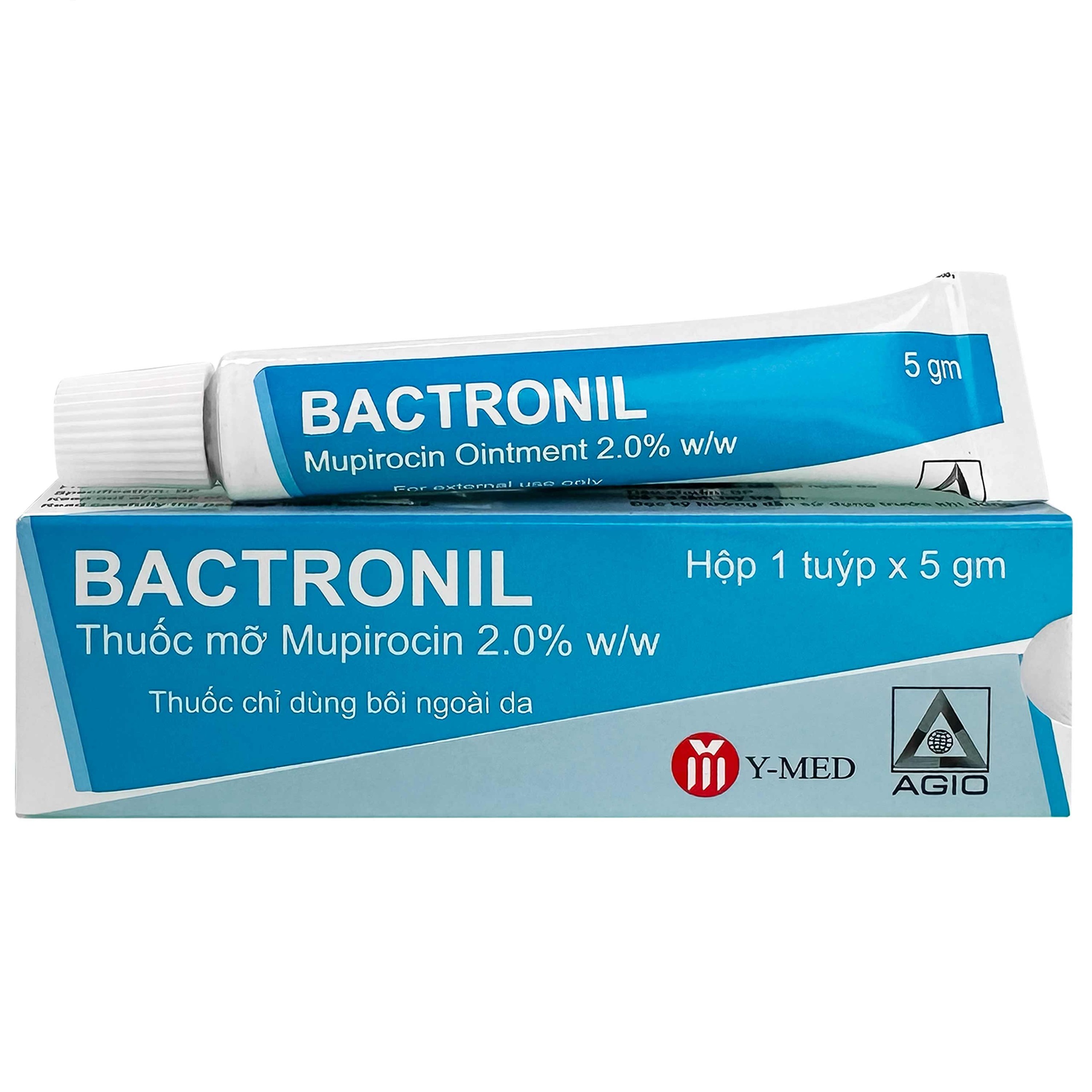 Thuốc mỡ Bactronil 2% Agio điều trị các nhiễm khuẩn da (5g)