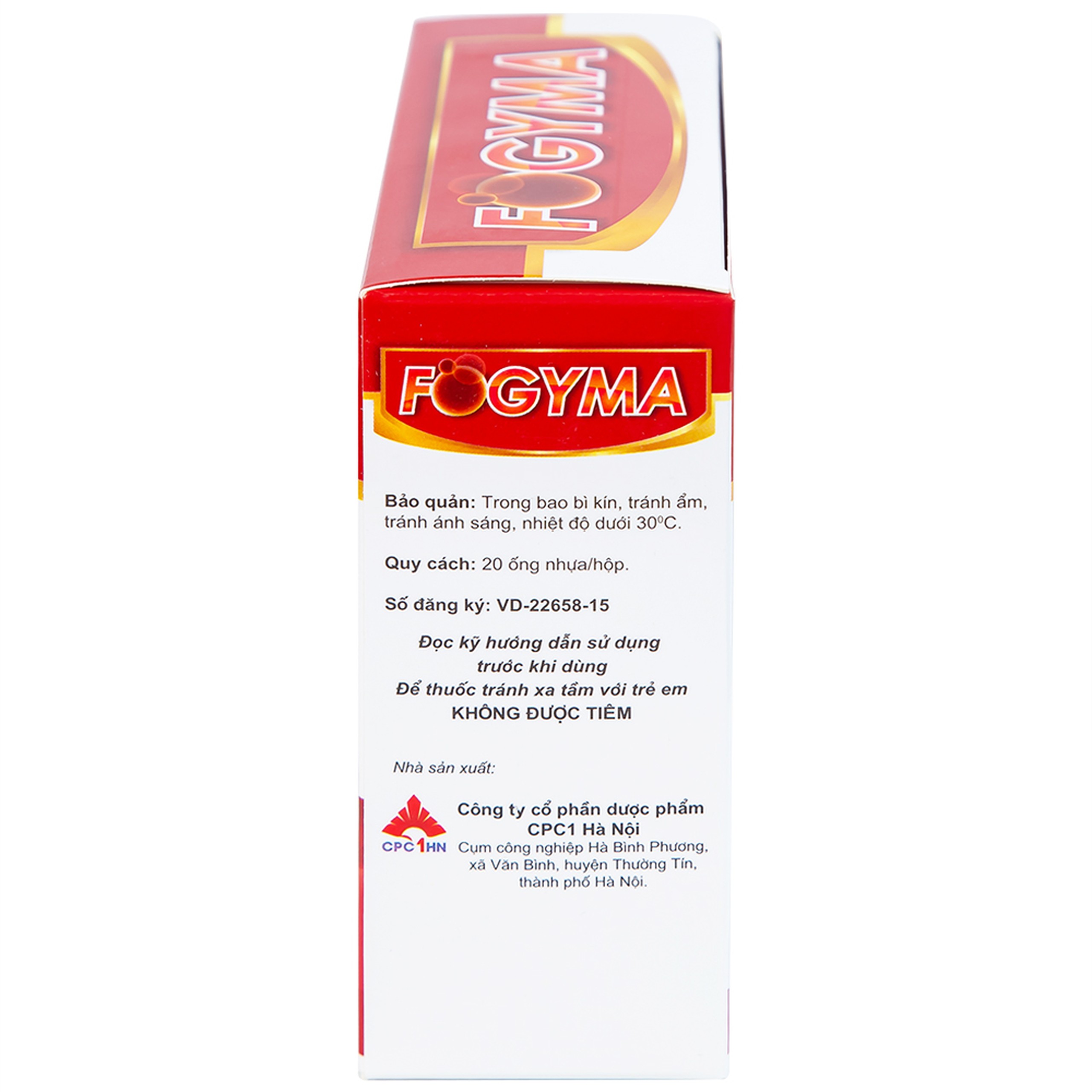 Dung dịch uống Fogyma điều trị thiếu máu do thiếu sắt (4 vỉ x 5 ống)