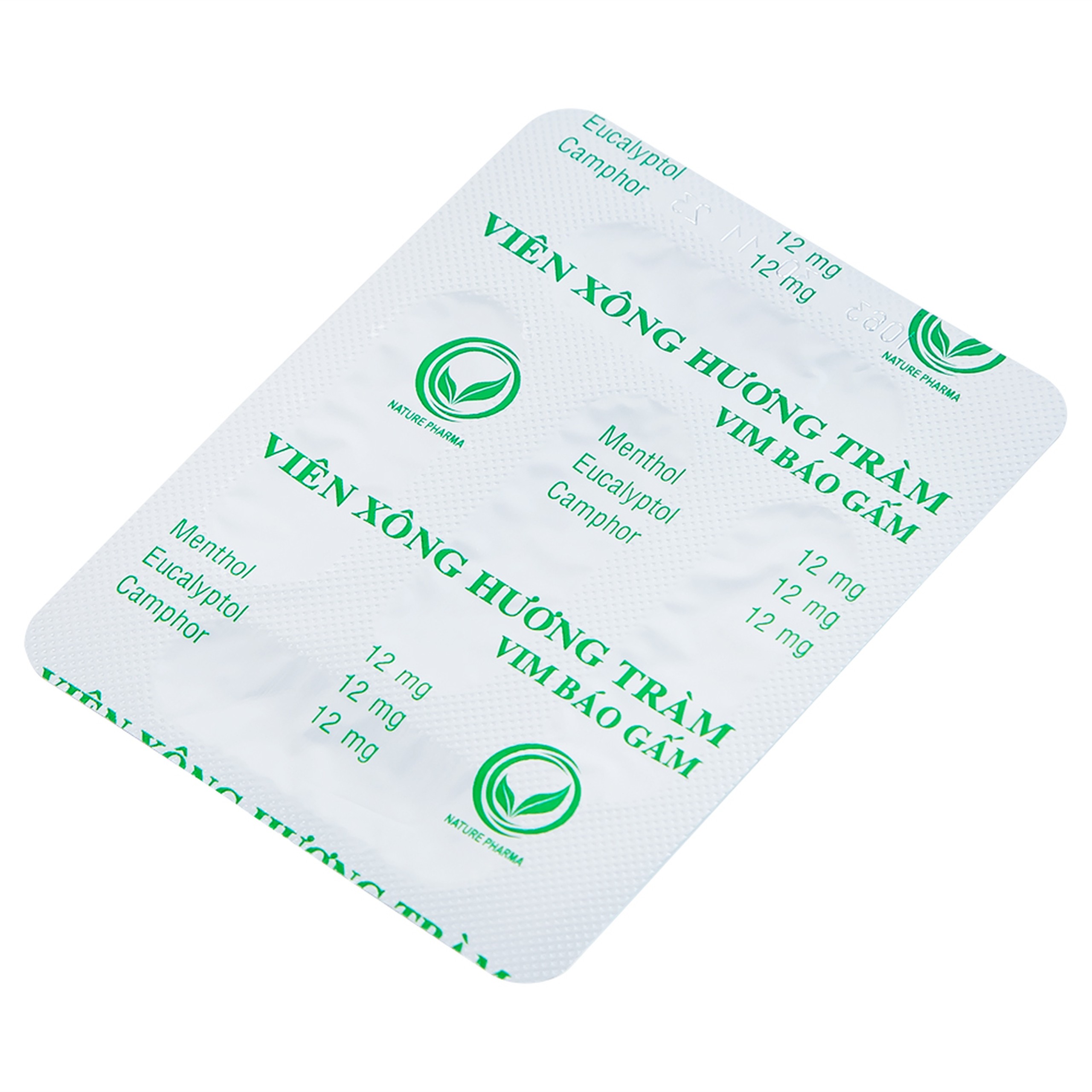 Viên Xông Hương Tràm Vim Báo Gấm điều trị cảm cúm, sát trùng mũi (2 vỉ x 20 viên) 