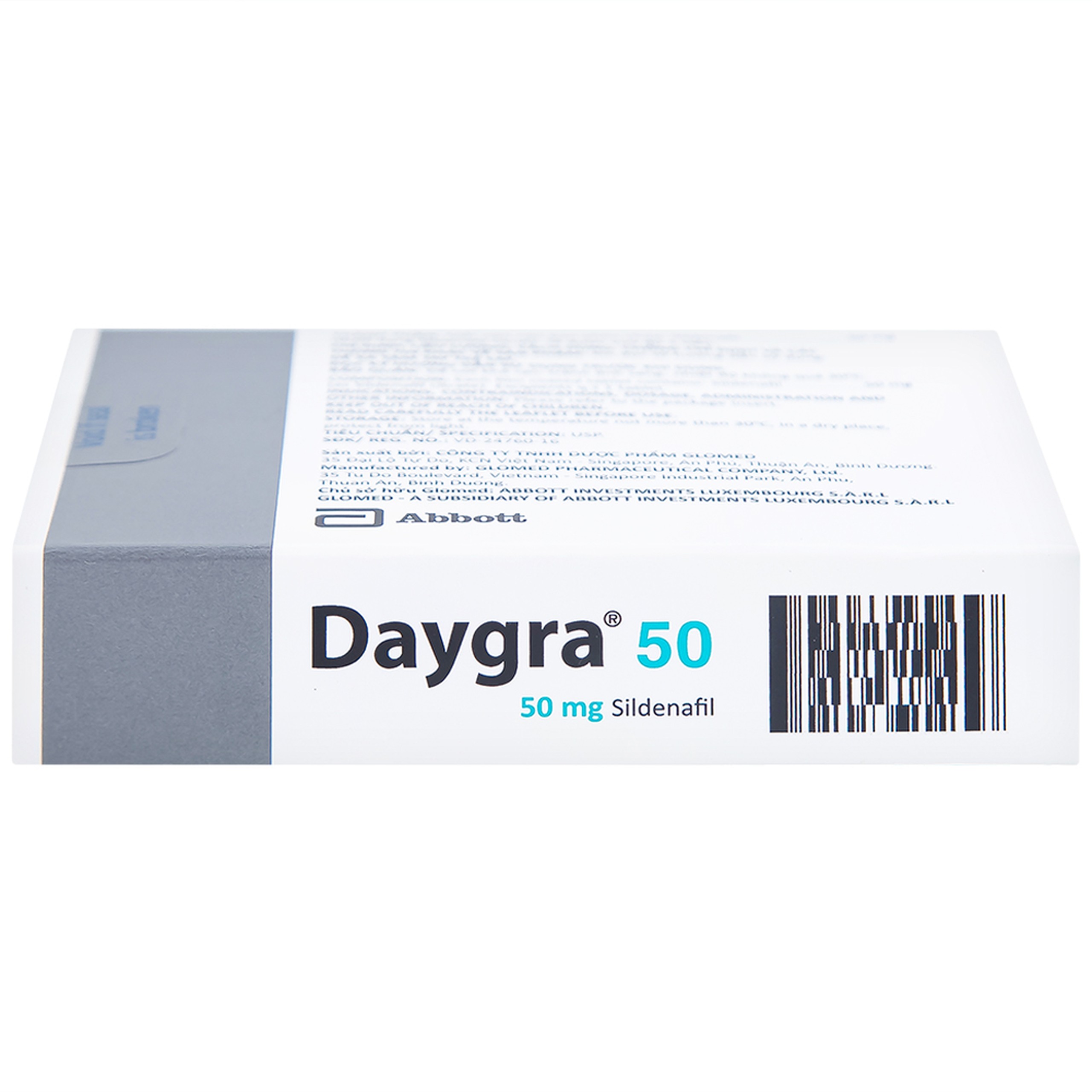 Thuốc Daygra 50 Abbott điều trị rối loạn cương dương (4 viên)