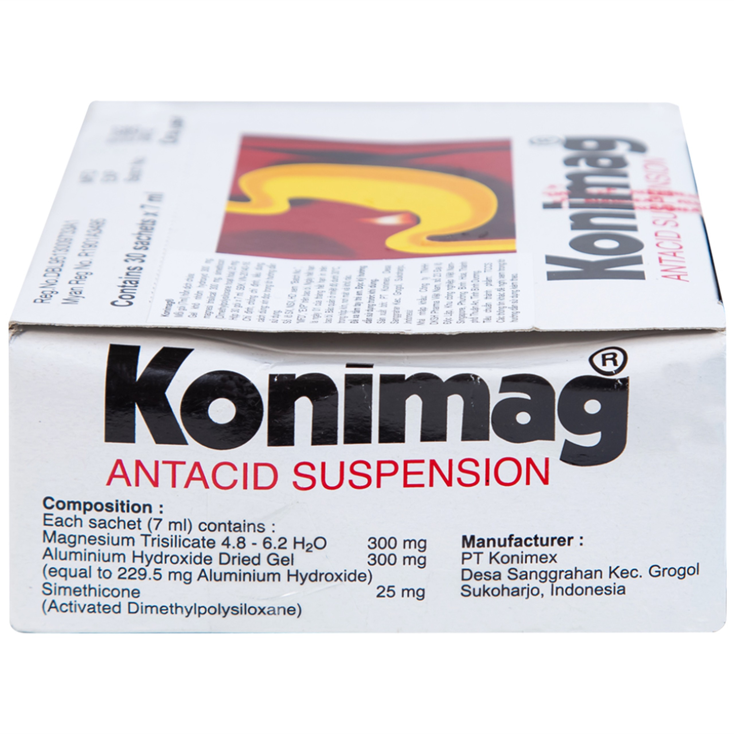 Hỗn dịch uống Konimag PT Konimex giảm buồn nôn, khó tiêu, loét đường tiêu hóa (30 gói x 7ml)