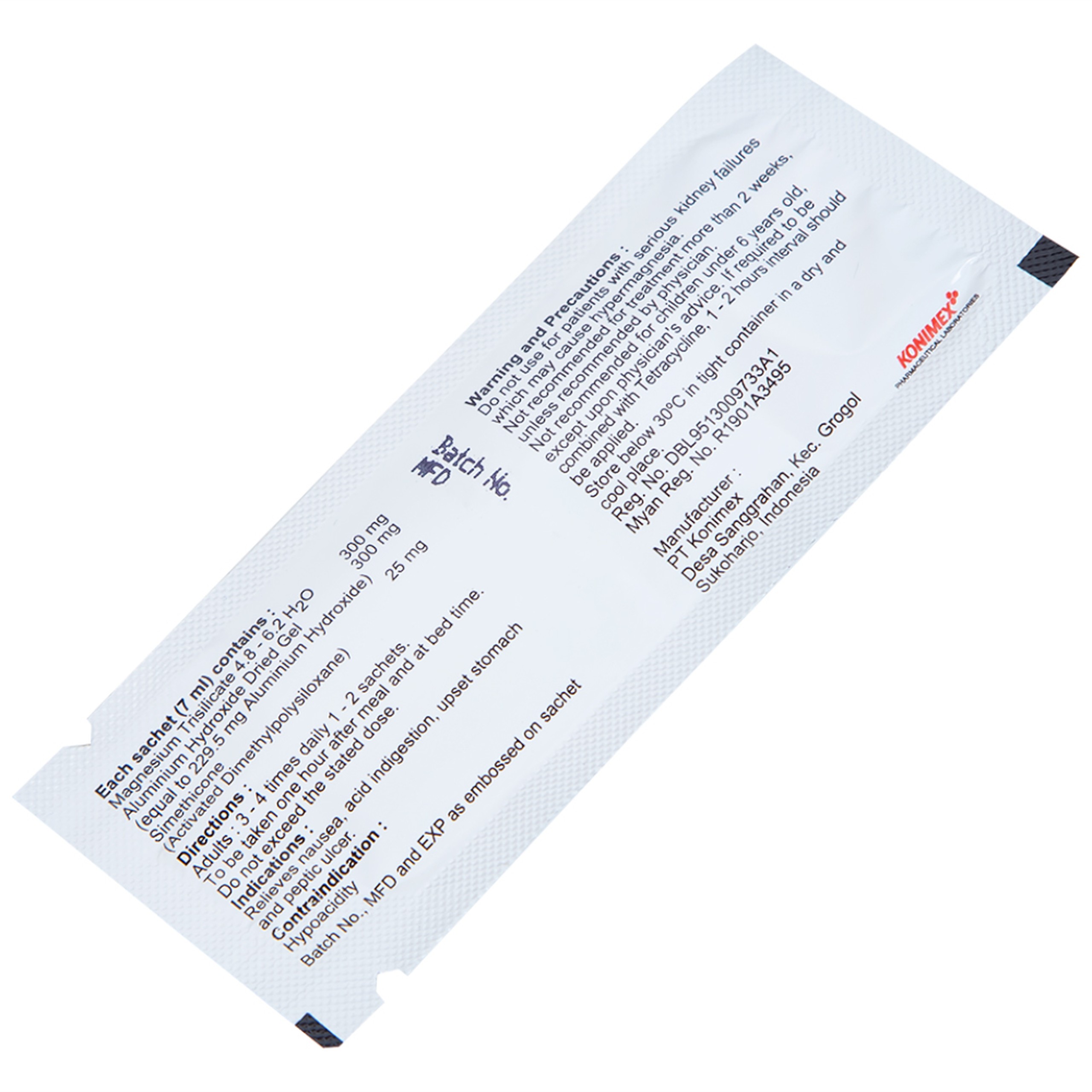 Hỗn dịch uống Konimag PT Konimex giảm buồn nôn, khó tiêu, loét đường tiêu hóa (30 gói x 7ml)