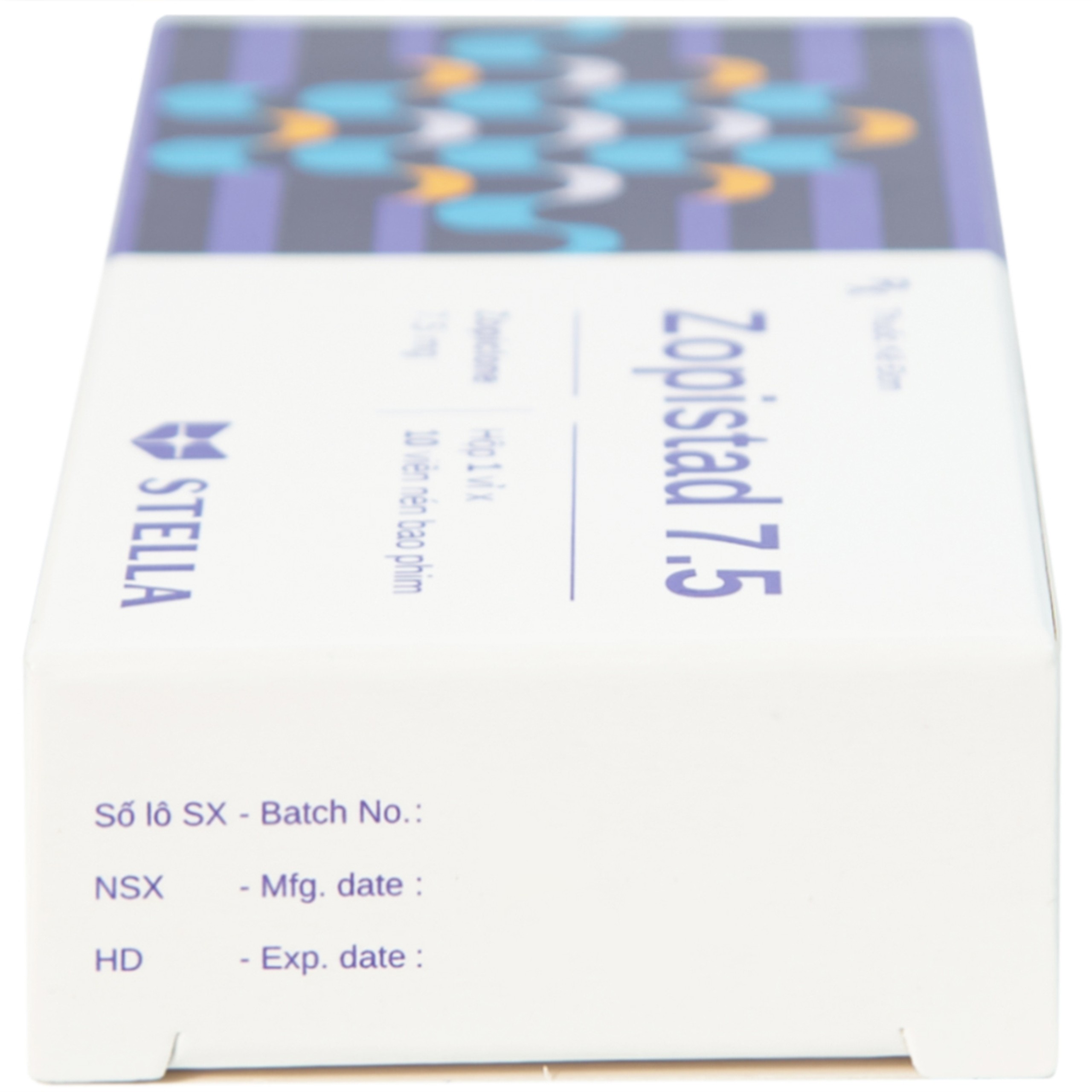 Thuốc Zopistad 7.5 Stella hỗ trợ điều trị ngắn hạn chứng mất ngủ (1 vỉ x 10 viên)