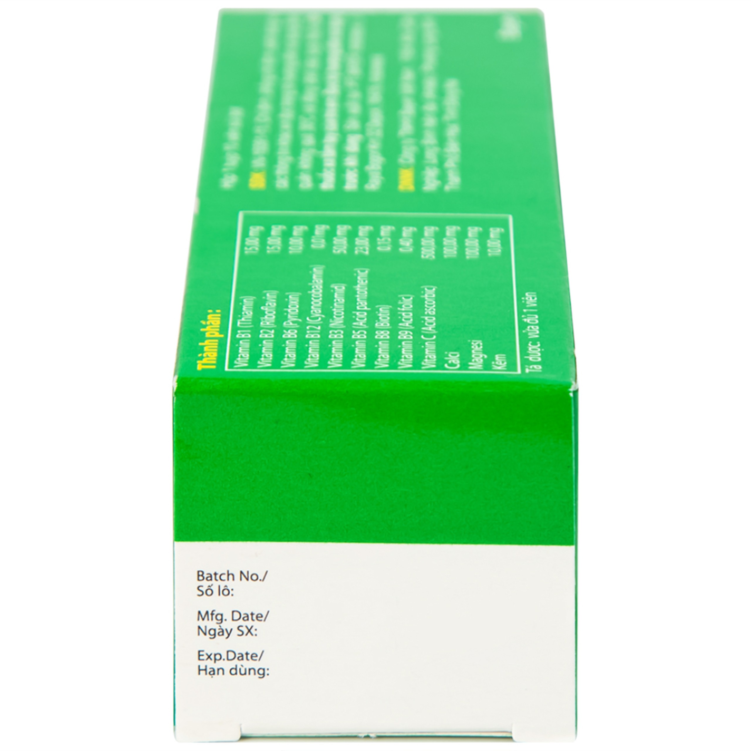 Viên sủi Berocca Bayer bổ sung vitamin và khoáng chất (10 viên)