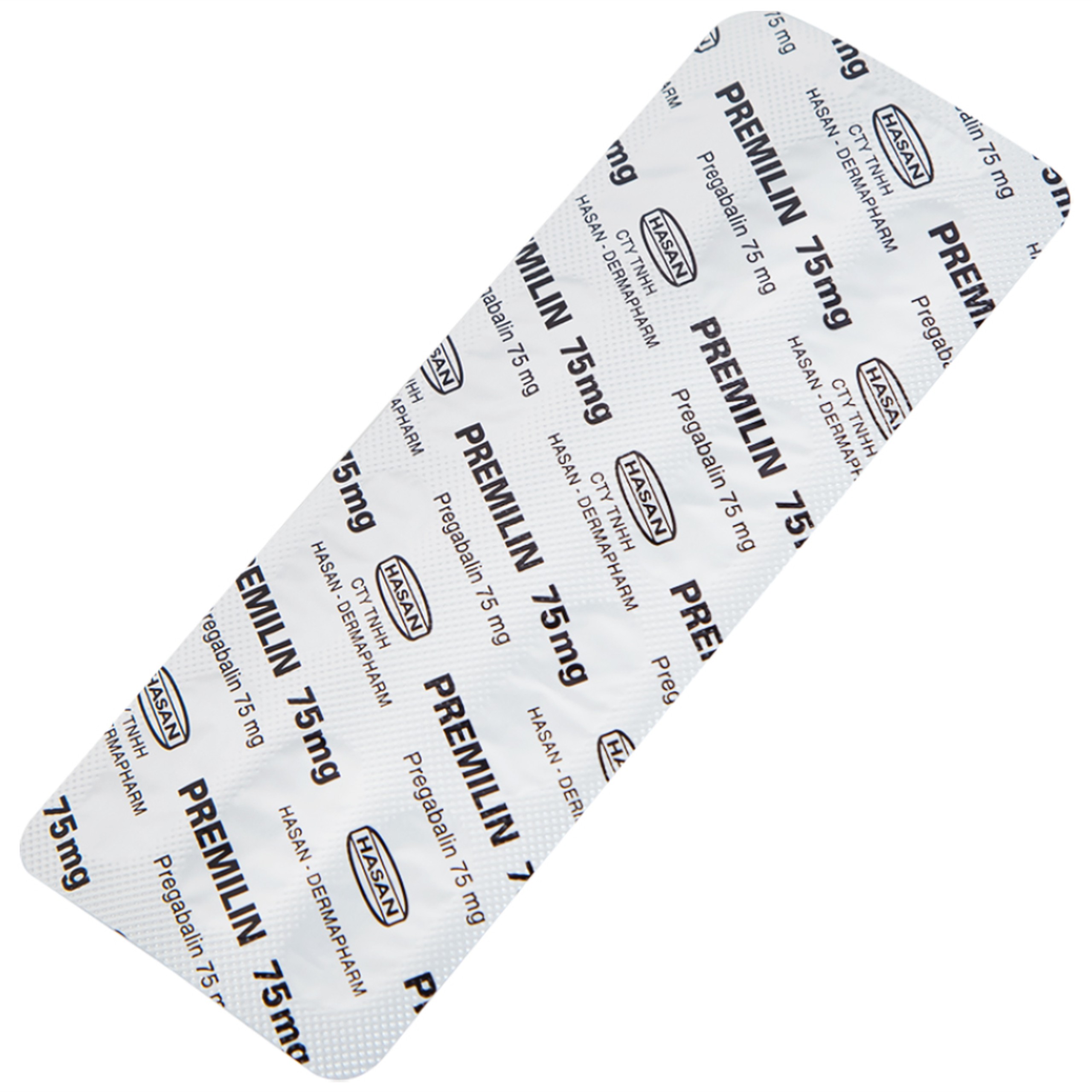Thuốc Premilin 75mg Hasan điều trị động kinh cục bộ (3 vỉ x 10 viên)
